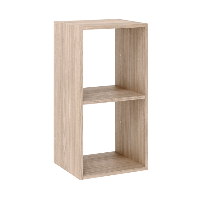 Cube de rangement SPACEO Kub effet chêne 2X1 cases H.70.5 x l.36.0 x P.31.7 cm