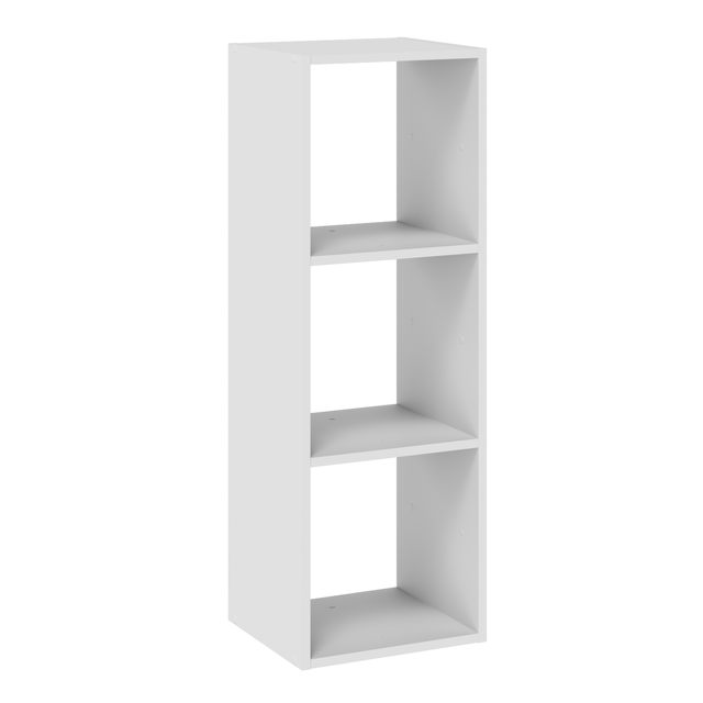 Scaffale a cubo SPACEO Kub 3x1 L 36.0 x H 104.9 x Sp 31.7 cm bianco