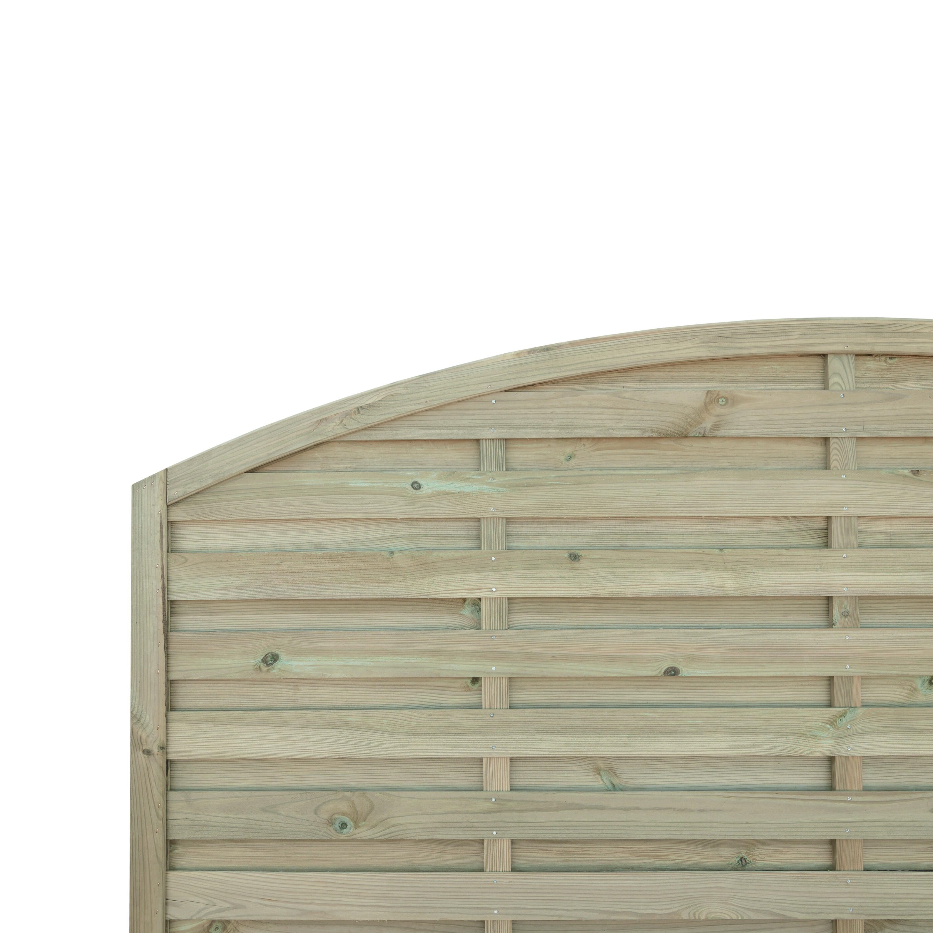 Panneau bois occultant Luna arc, l.180 x H.180 cm, naturel - 4