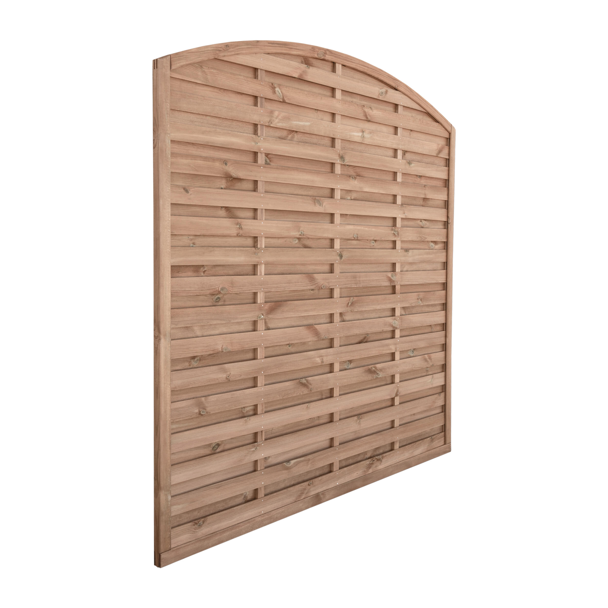 Panneau bois occultant Luna arc, l.180 x H.180 cm, marron - 4