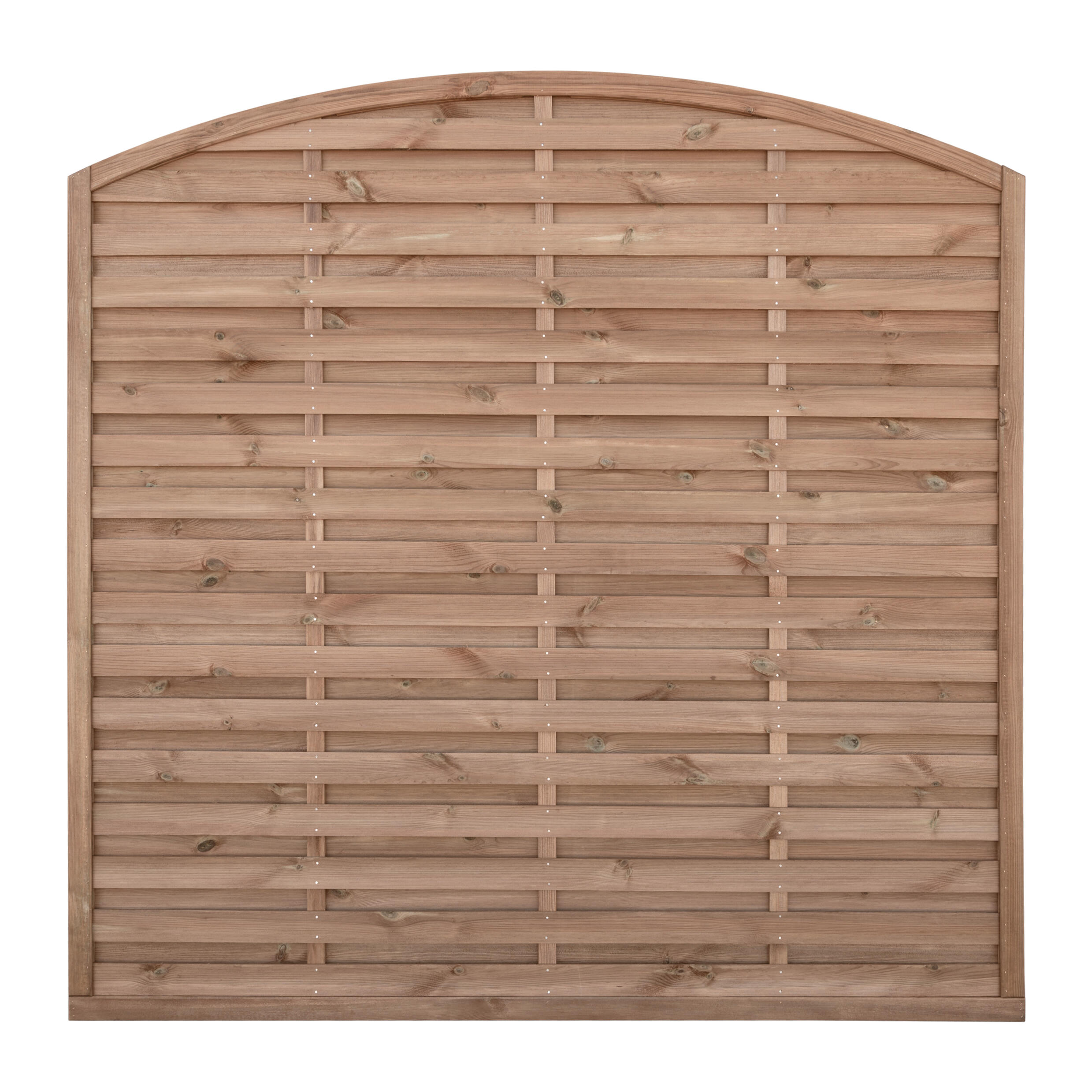 Panneau bois occultant Luna arc, l.180 x H.180 cm, marron - 5