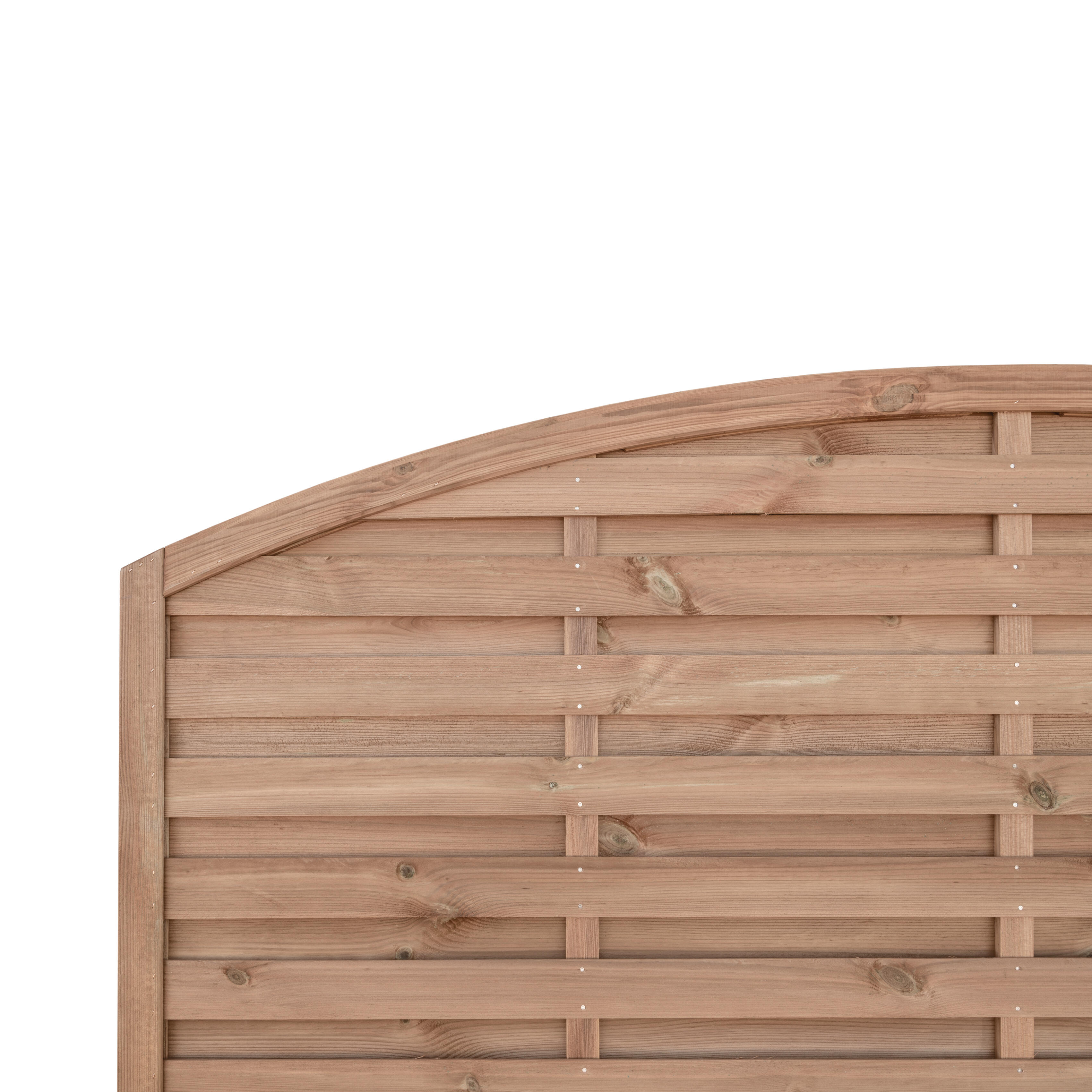 Panneau bois occultant Luna arc, l.180 x H.180 cm, marron - 6