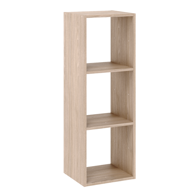 Cube de rangement SPACEO Kub effet chêne 3X1 cases H.104.9 x l.36.0 x P.31.7 cm