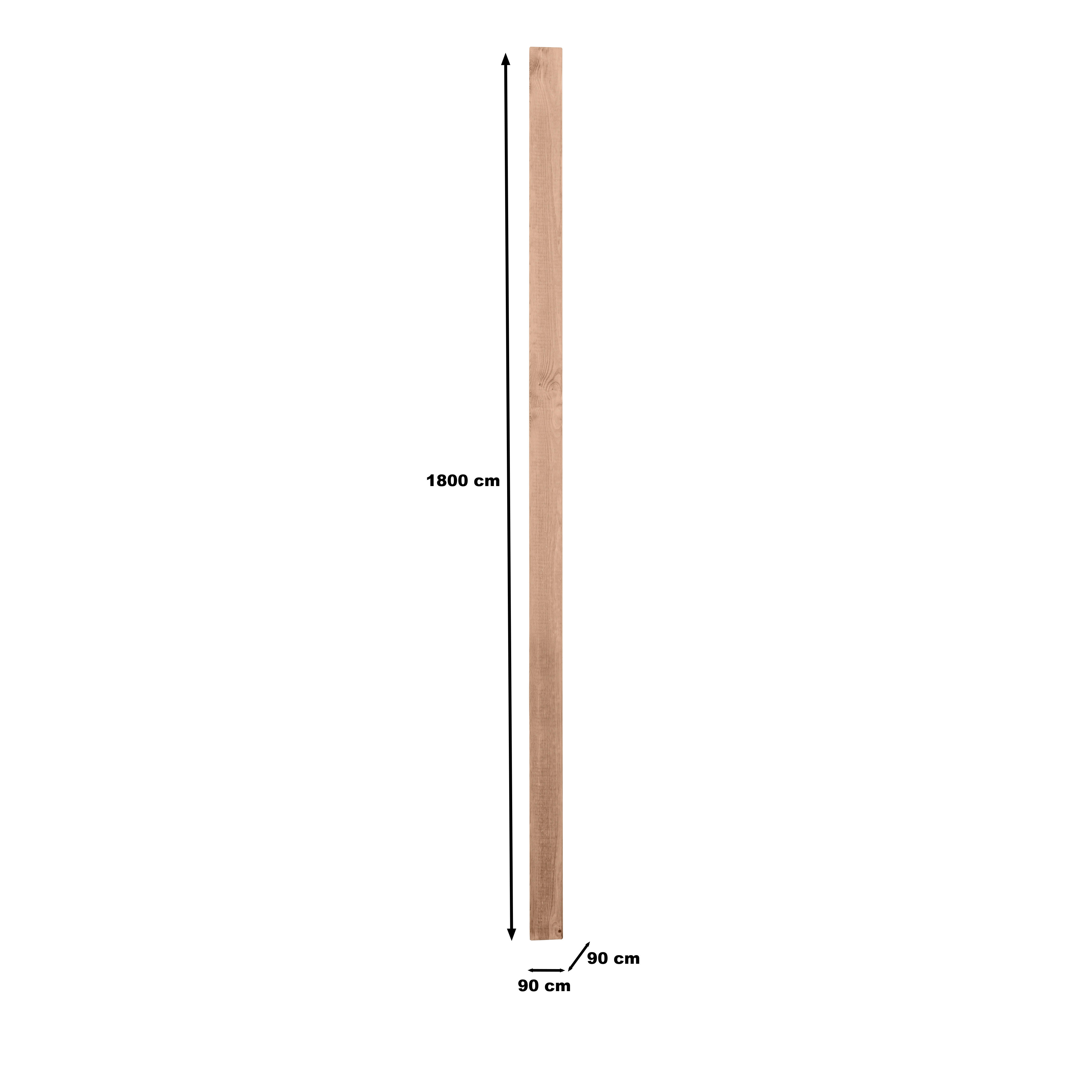 Poteau bois Luna marron l.9 x P.9 - 5