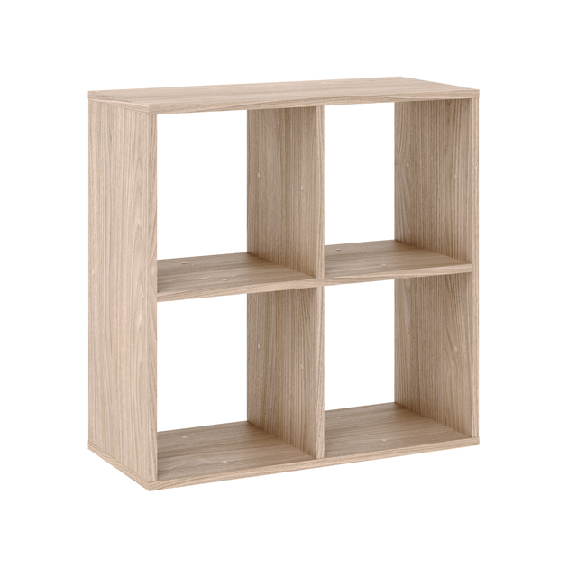 Cube de rangement SPACEO Kub 2X2 cases effet chêne H.70.5 x l.70.4 x P.31.7 cm