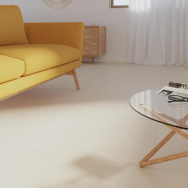 Carrelage sol/mur intérieur effet béton beige Olympia l.59.5 x L.59.5 cm ARTENS