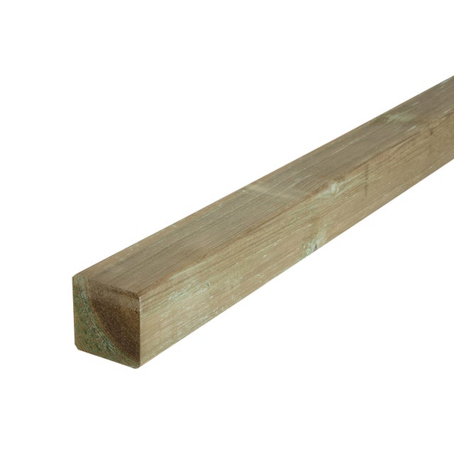 Poste de madera cuadrado 7x7x240 cm clase IV