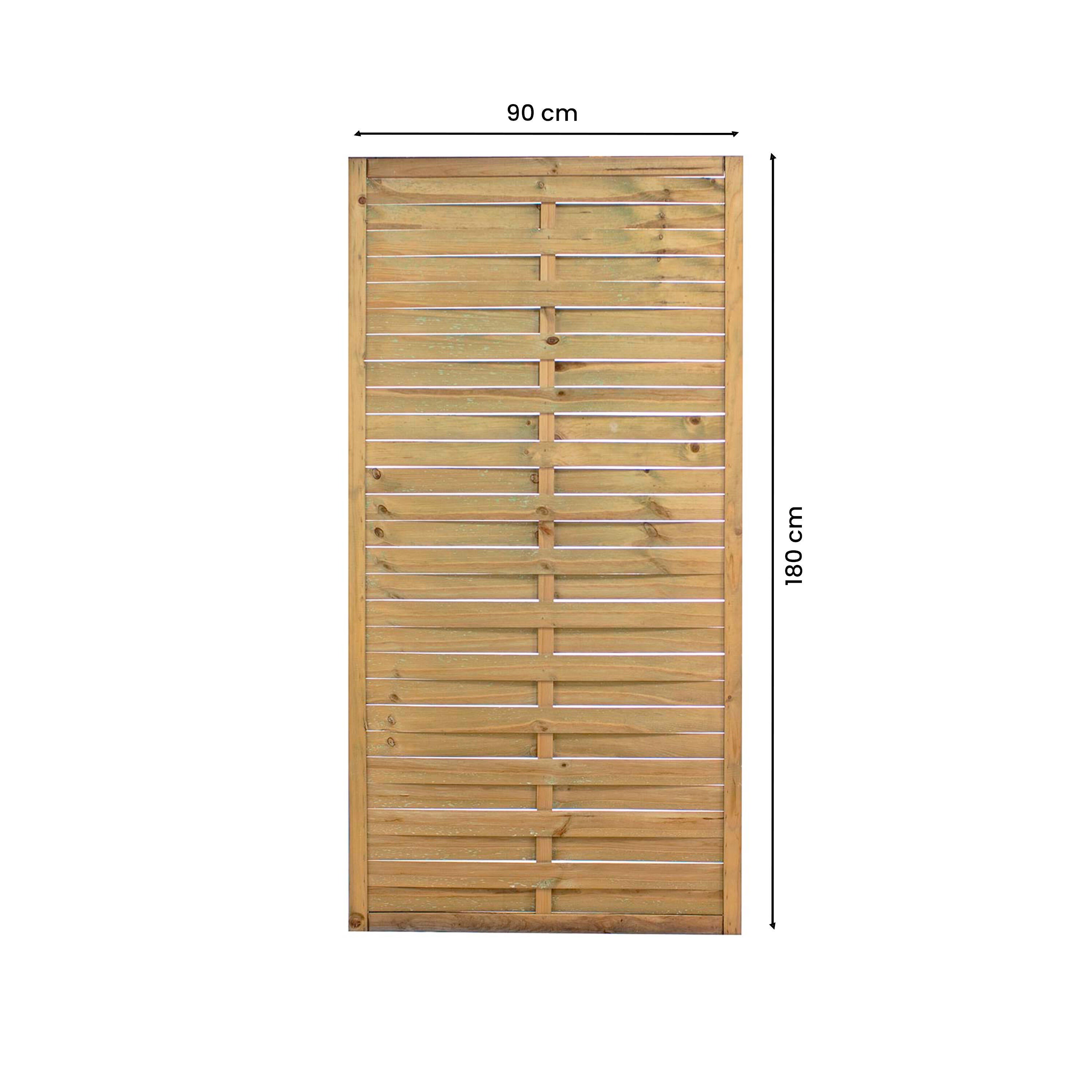 Panel de valla de madera CERLAND 90 x 180 cm - 5