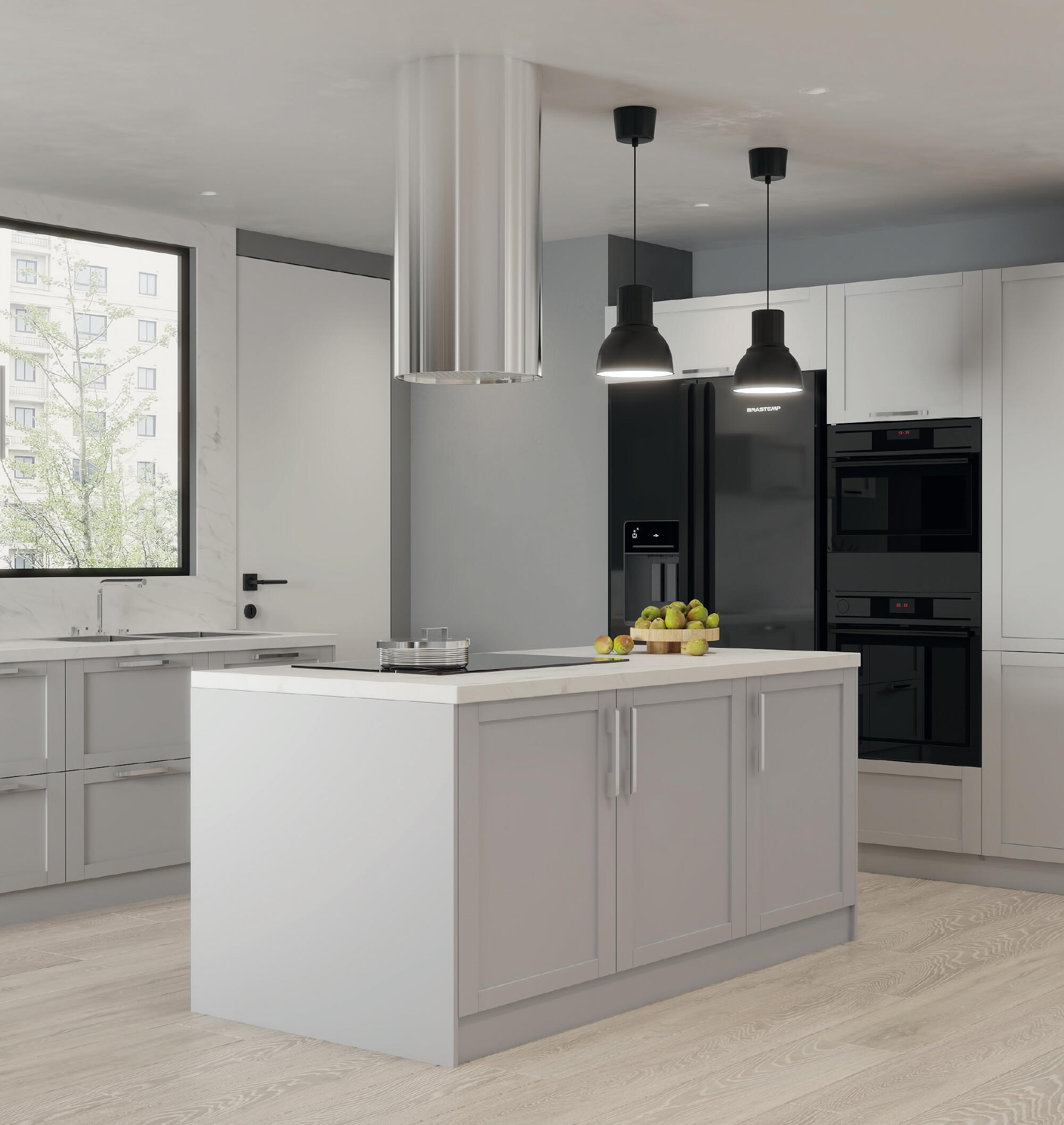 ZÓCALO PARA MUEBLE DE COCINA MENORCA GRIS CLARO MATE SUPERPAN 10/22MMX2,40M 1UD - 3