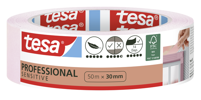 Taśma malarska Precision Mask Sensitive 14 dni 50 m x 30 mm Tesa