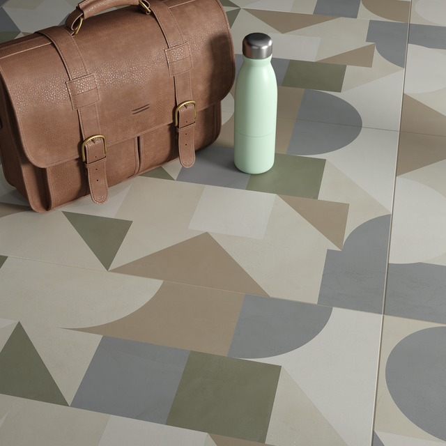 Carrelage sol/mur intérieur effet béton patte Olympia l.59.5 x L.120.0 cm ARTENS