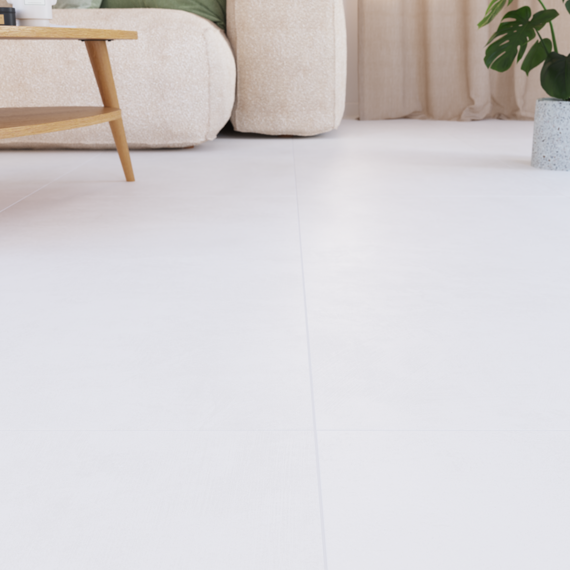 Carrelage sol/mur intérieur effet béton blanc Urban l.60 x L.120 cm ARTENS - 3