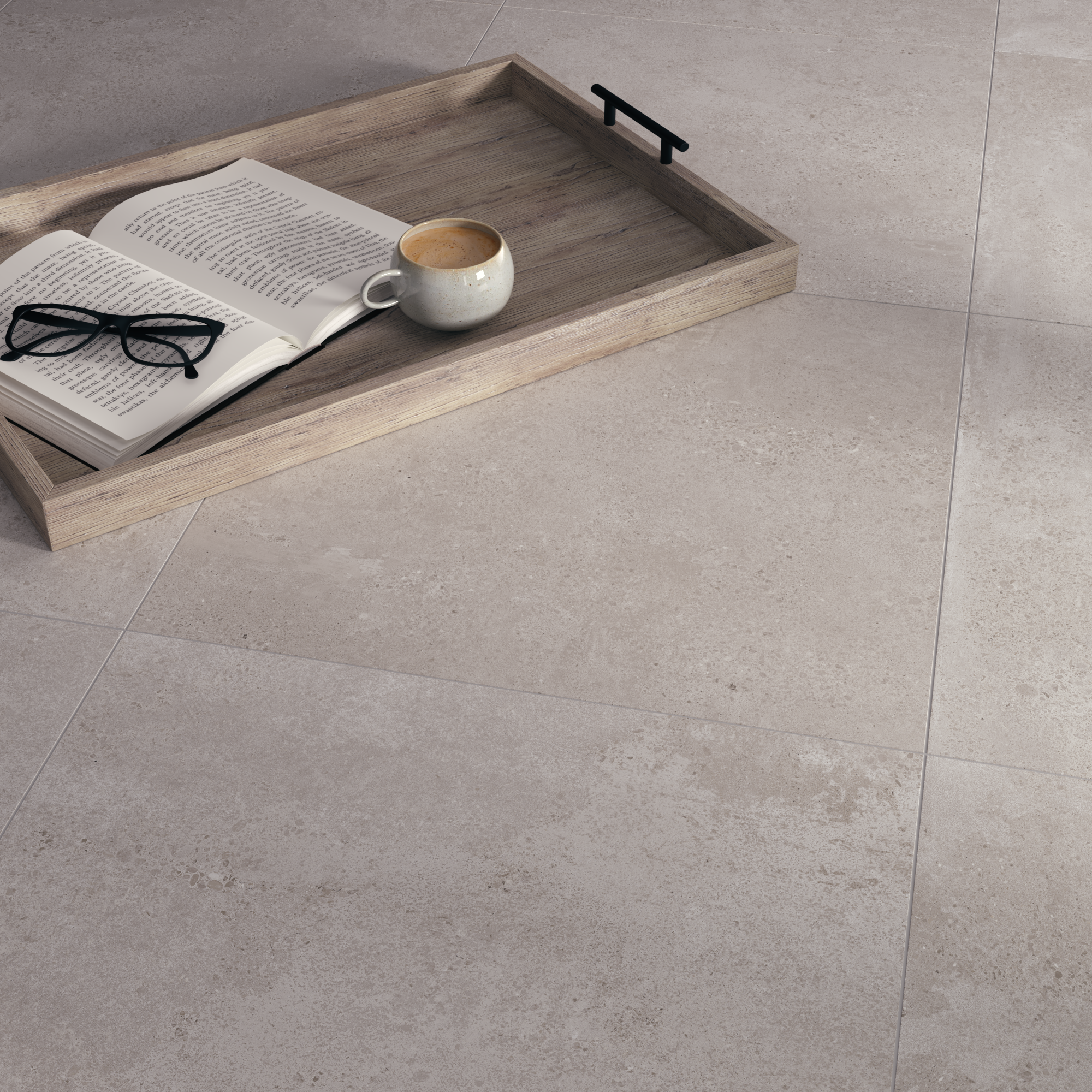 Carrelage sol intérieur/mur intérieur effet béton gris Nova l.60 x L.60cm ARTENS - 4
