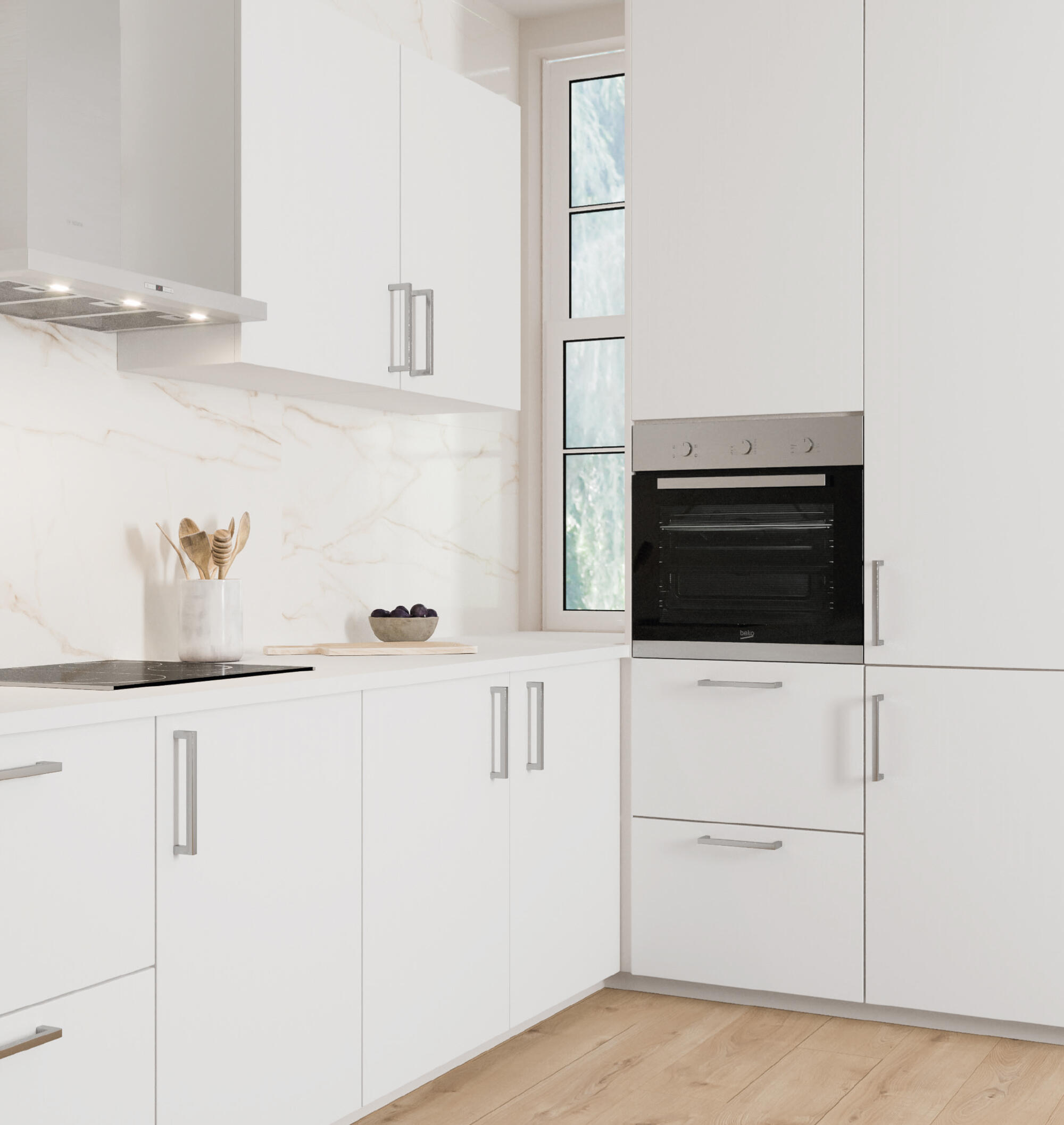 PUERTA PARA MUEBLE DE COCINA LANZAROTE BLANCO MATE PET 80X40CM - 3