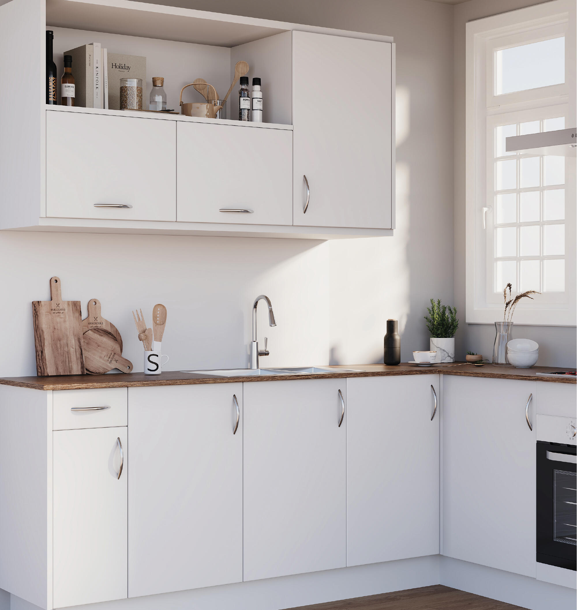 KIT MÓDULO COCINA ALTO EXCELLENCE BLANC0 40 CM - 2