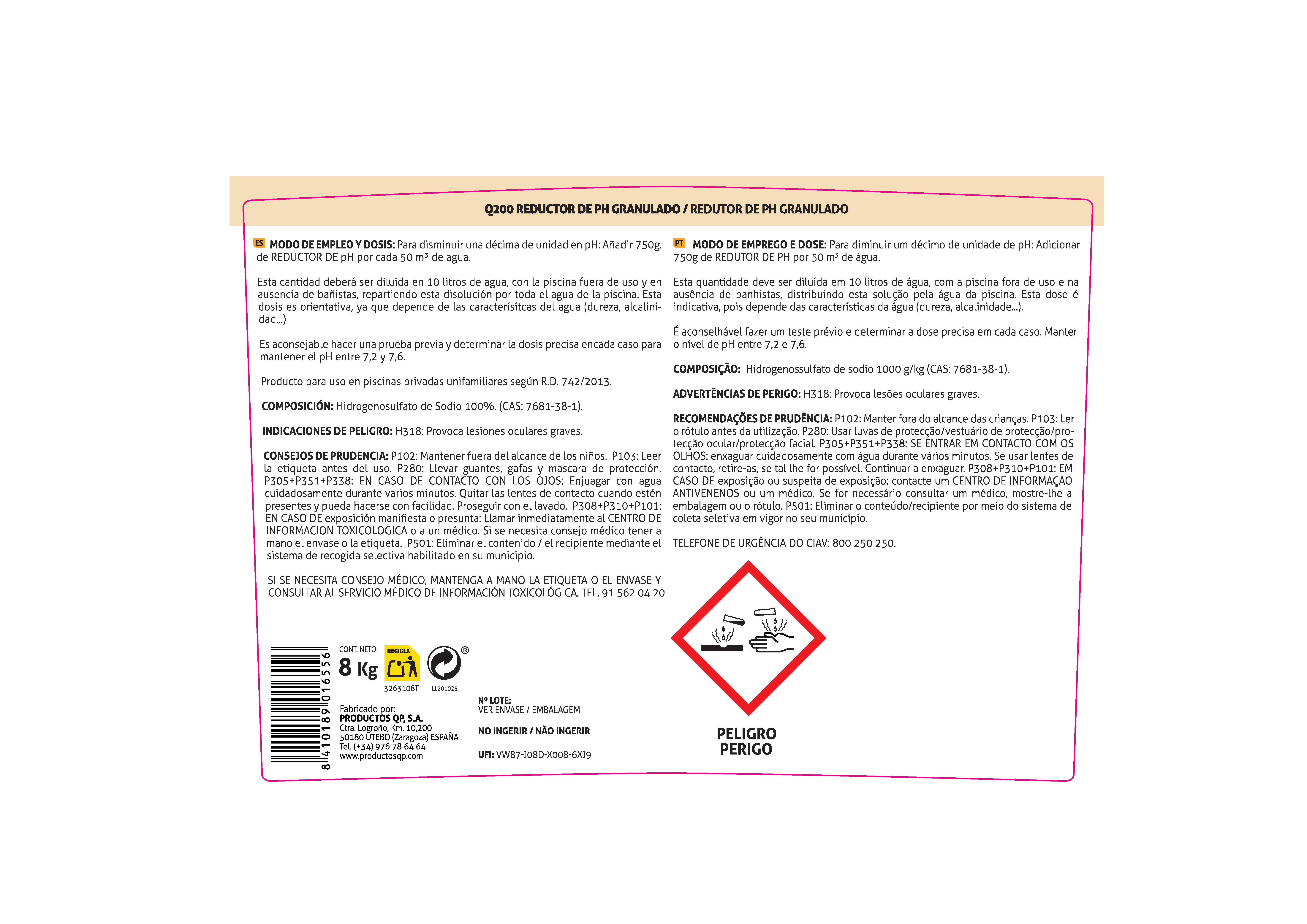 REDUCTOR PH GRANULADO 8KG - 3