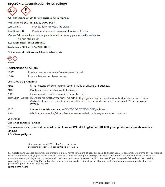 MORTERO SECO GRIS MM30 FASSA 25 KG - 2