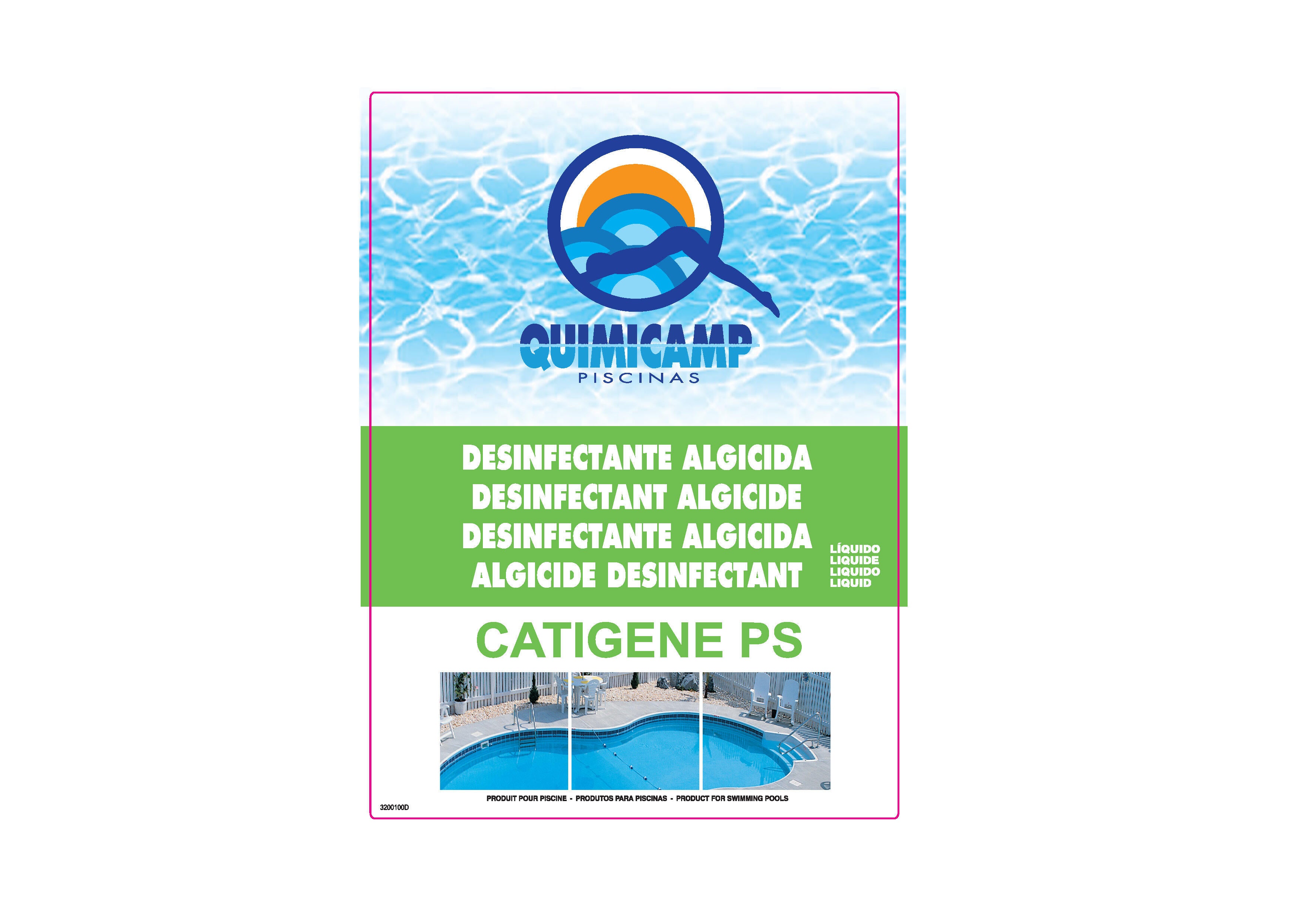 ALGICIDA LÍQUIDO 5L QUIMICAMP CATIGENE PS - 2