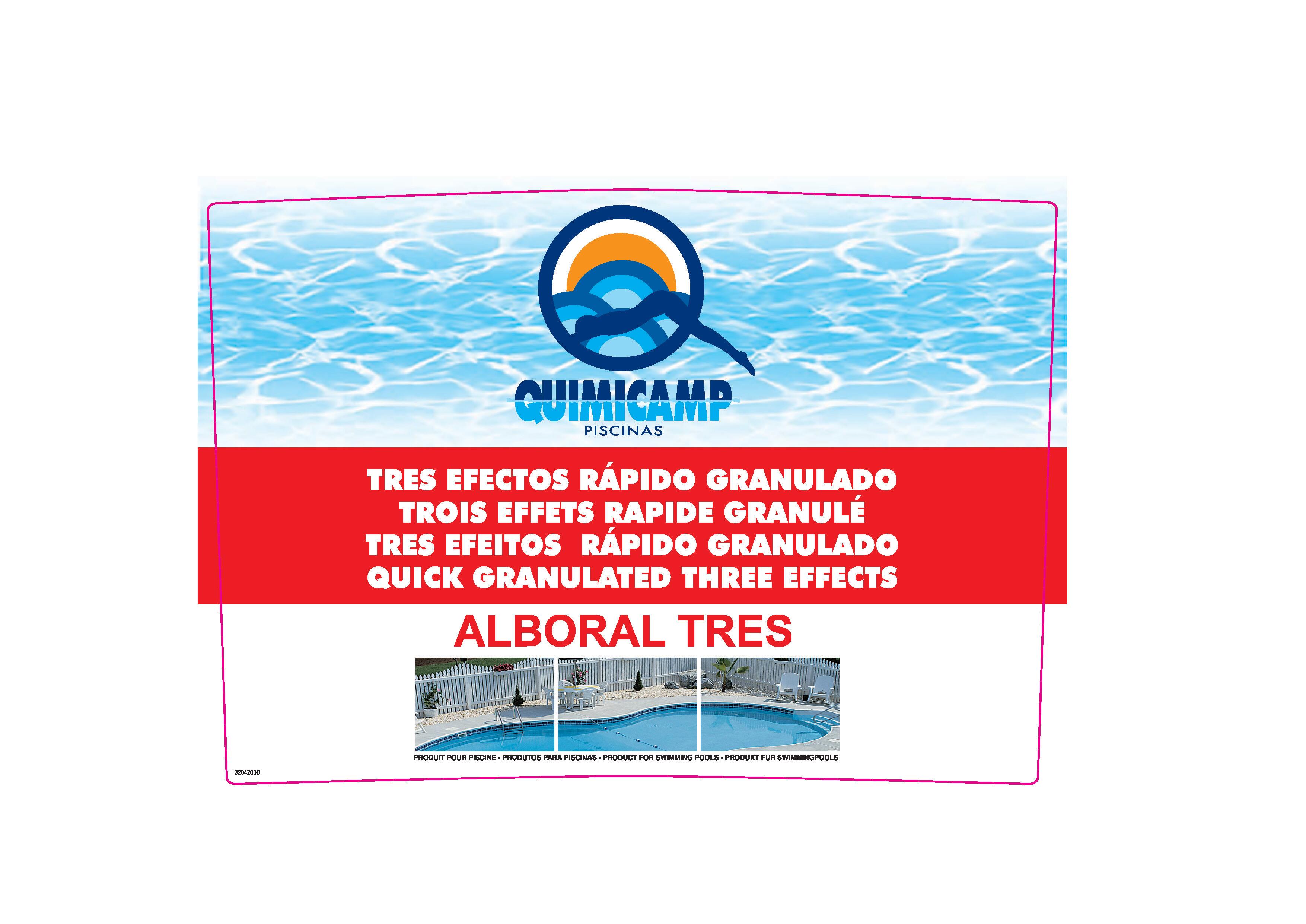 CLORO RAPIDO GRANULADO 3 ACCIONES 5KG QUIMICAMP ALBORAL - 3