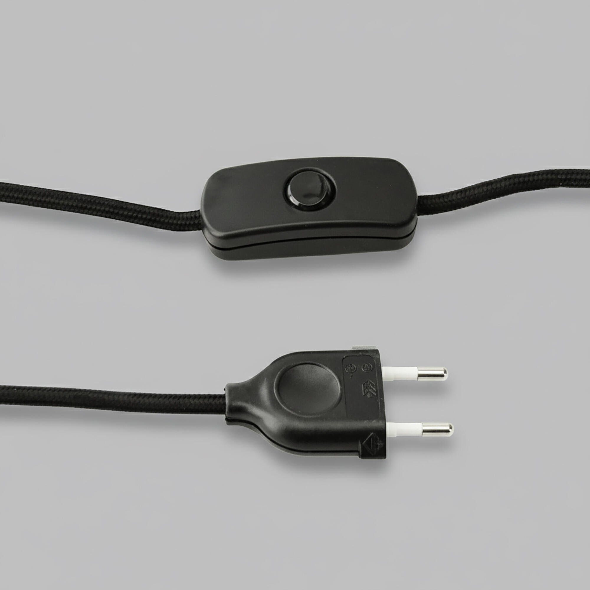 Lámpara de mesa compatible con casquillo E27 Gianira XTRELAMP con estructura cerámica azul pantalla blanca de lino alimentación a red - 8