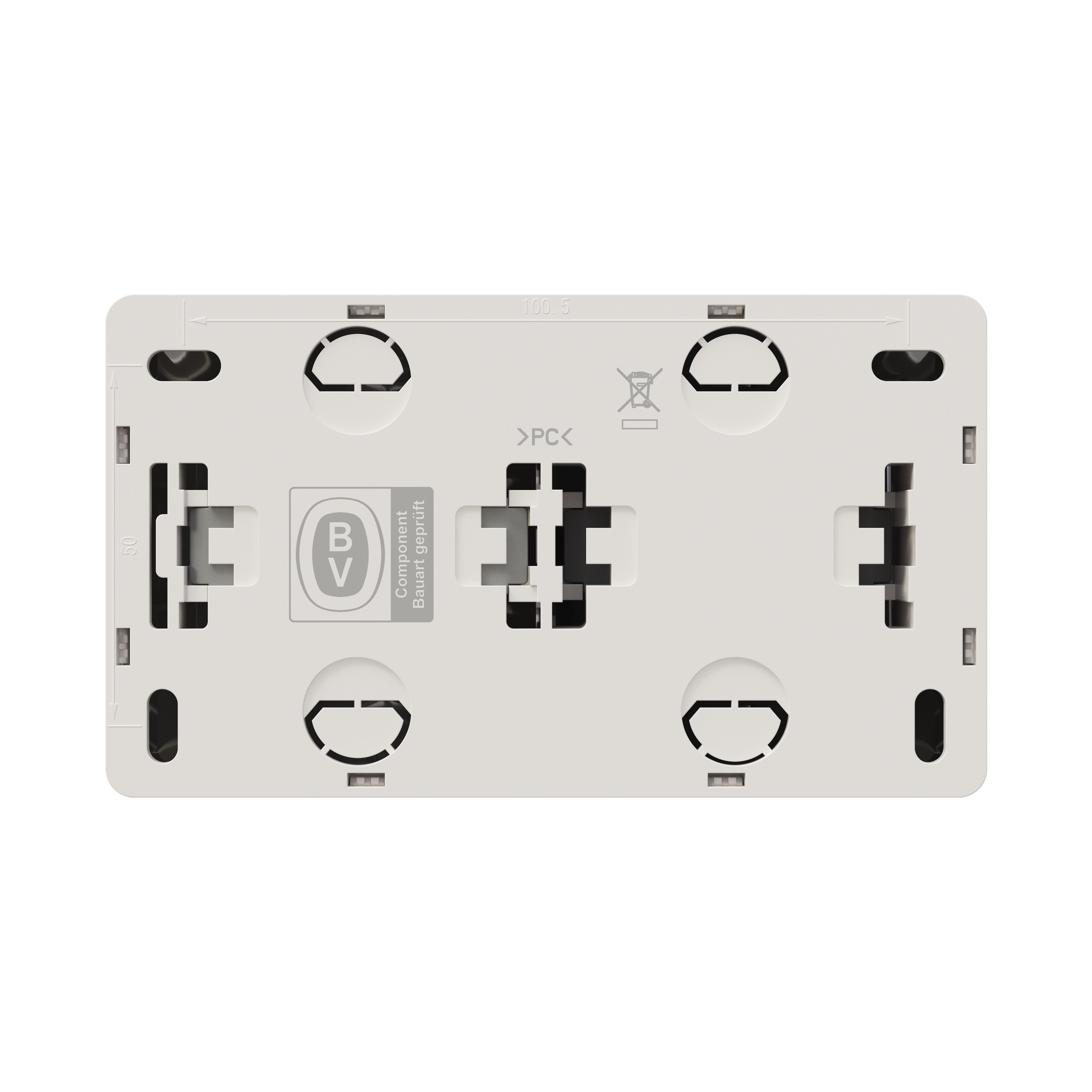 SCHUKO + CONMUTADOR SUPERFICIE BLANCO - 4
