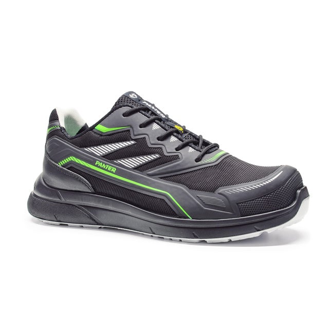 ZAPATO S3 SRC HI ESD TEJIDO NEGRO/VERDE PANTER TALLA 41
