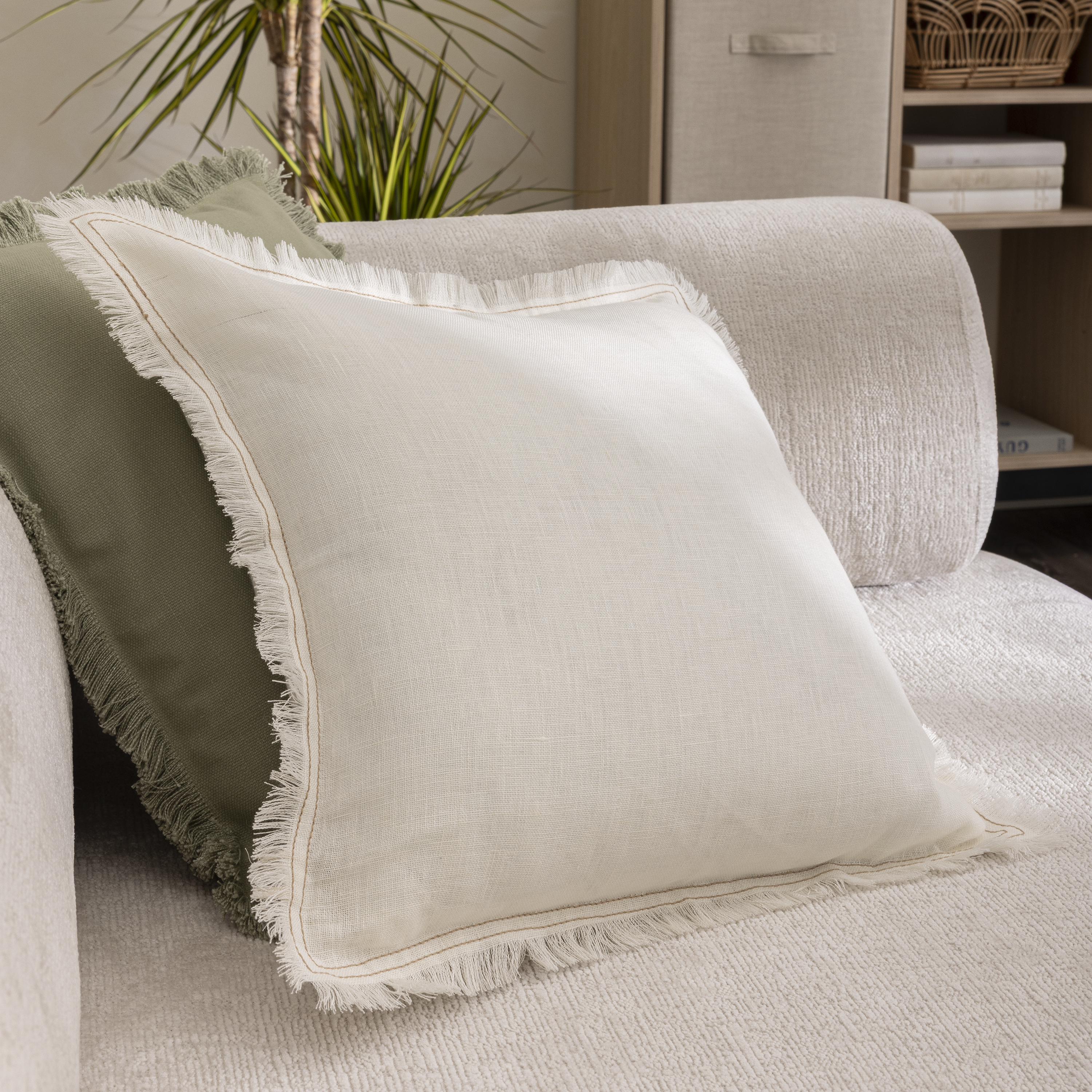 Fronha de almofada Lenaya 45x45cm branco Inspire - 12