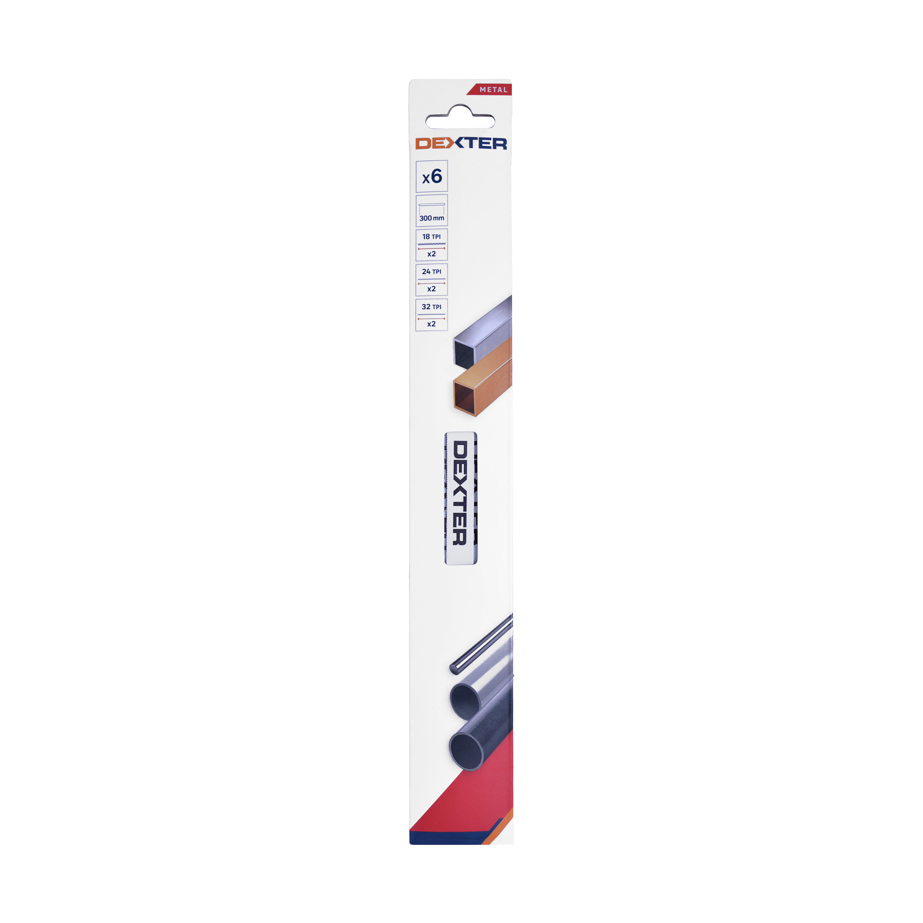 6 Lâminas de metal leve 300 mm Dexter 18/24/32TPI - 4
