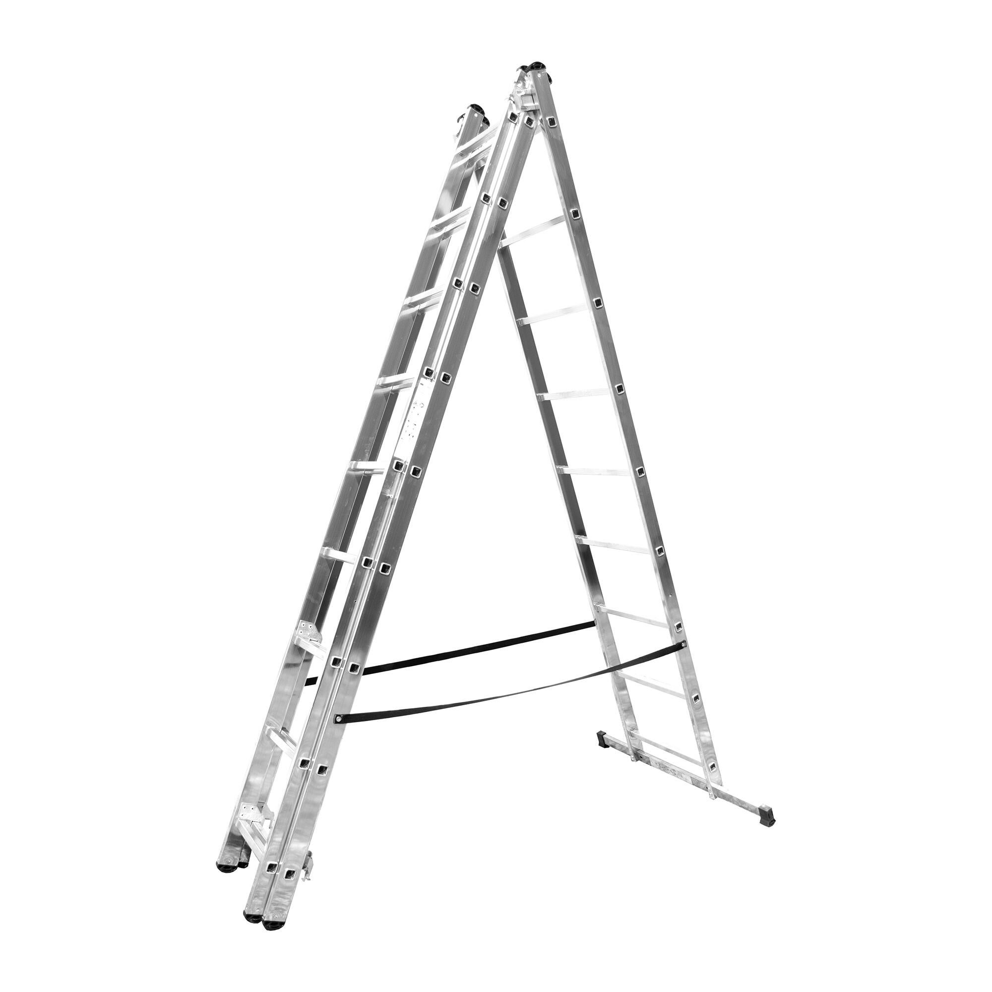 Echelle transformable aluminium HAILO classic 3X9 marches - 4