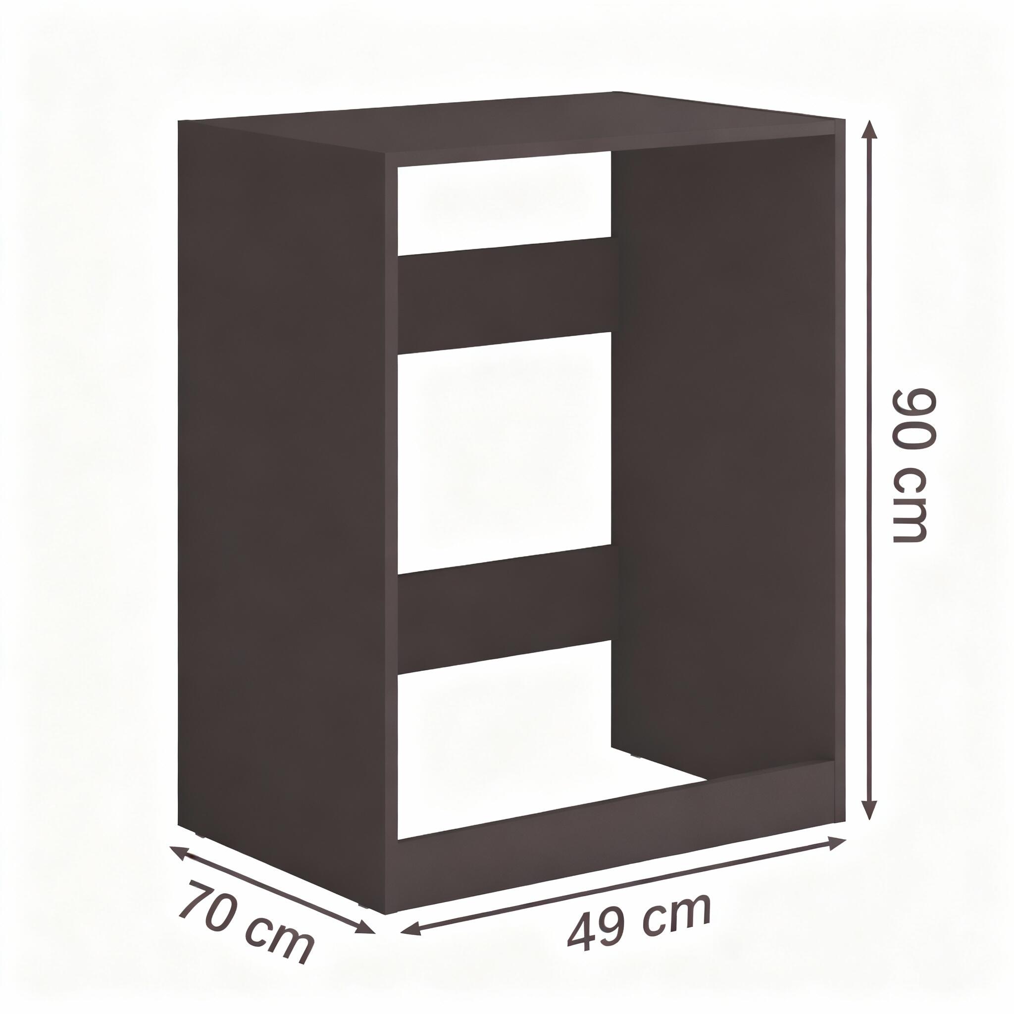 Mobile coprilavatrice Desi in truciolare grigio ombra P 70 x L 49 x H 90 cm - 3