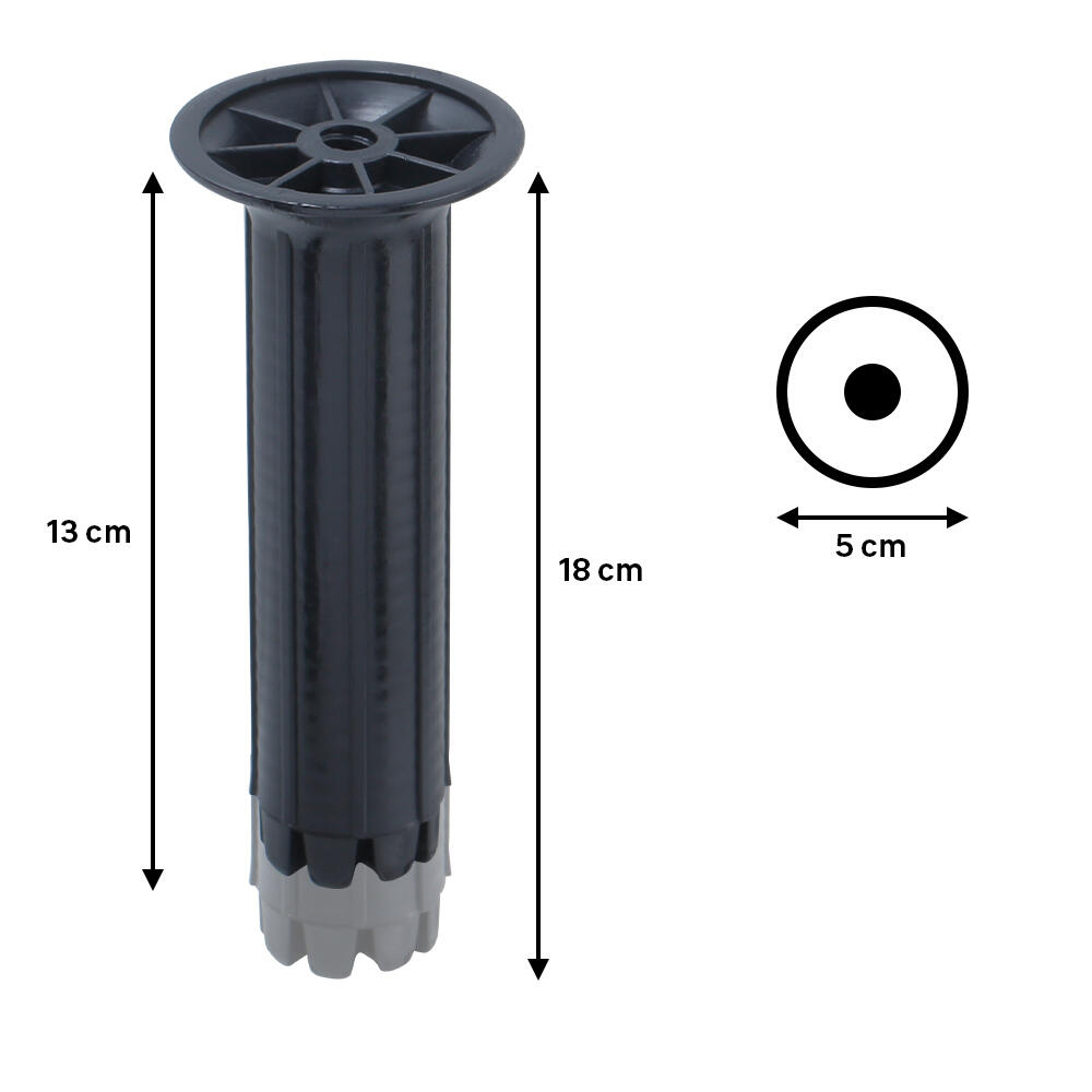 4 pés extensíveis 13-20CM D30MM - 5