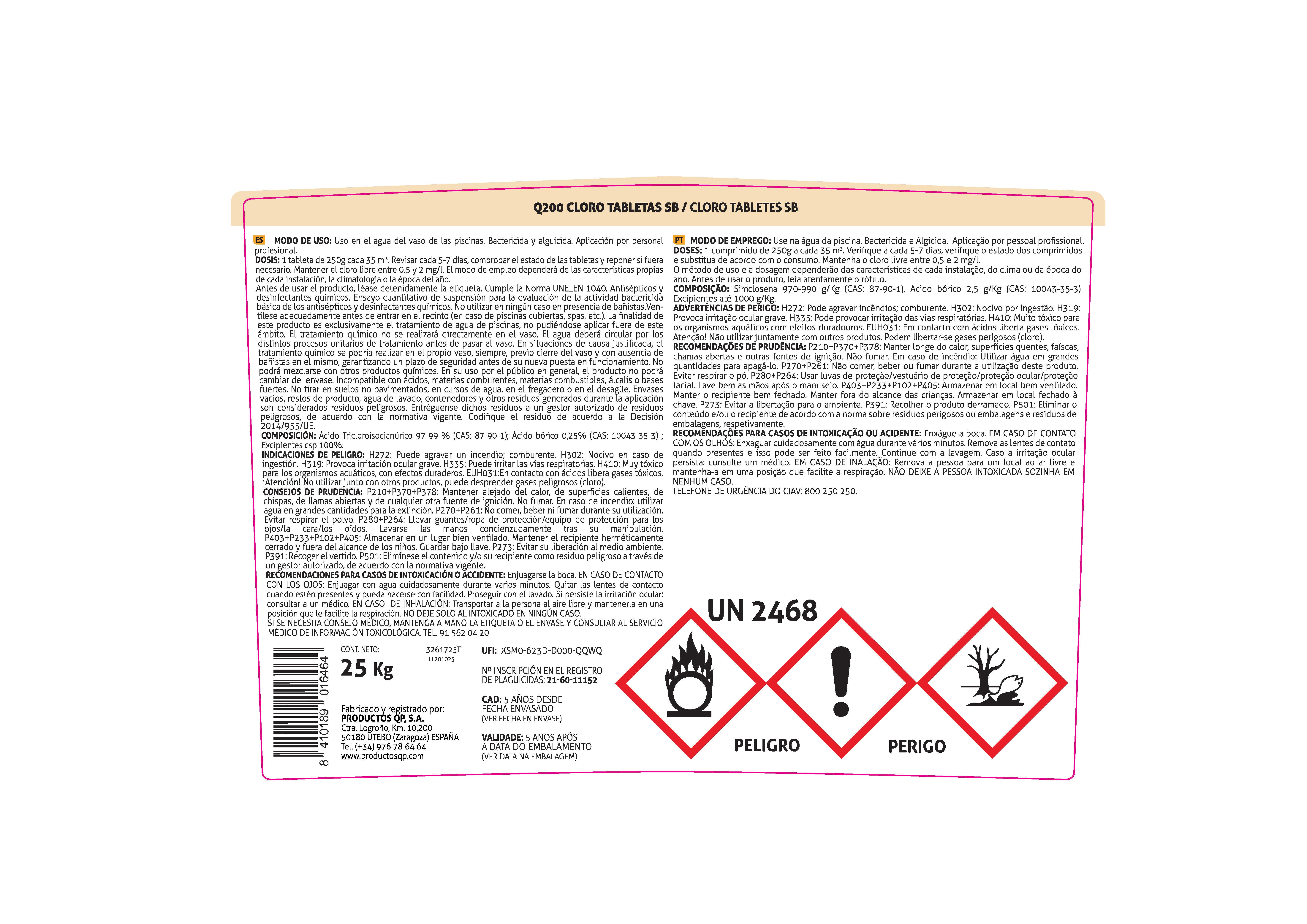 TRICLORO PASTILLAS 90% 25 KG - 4