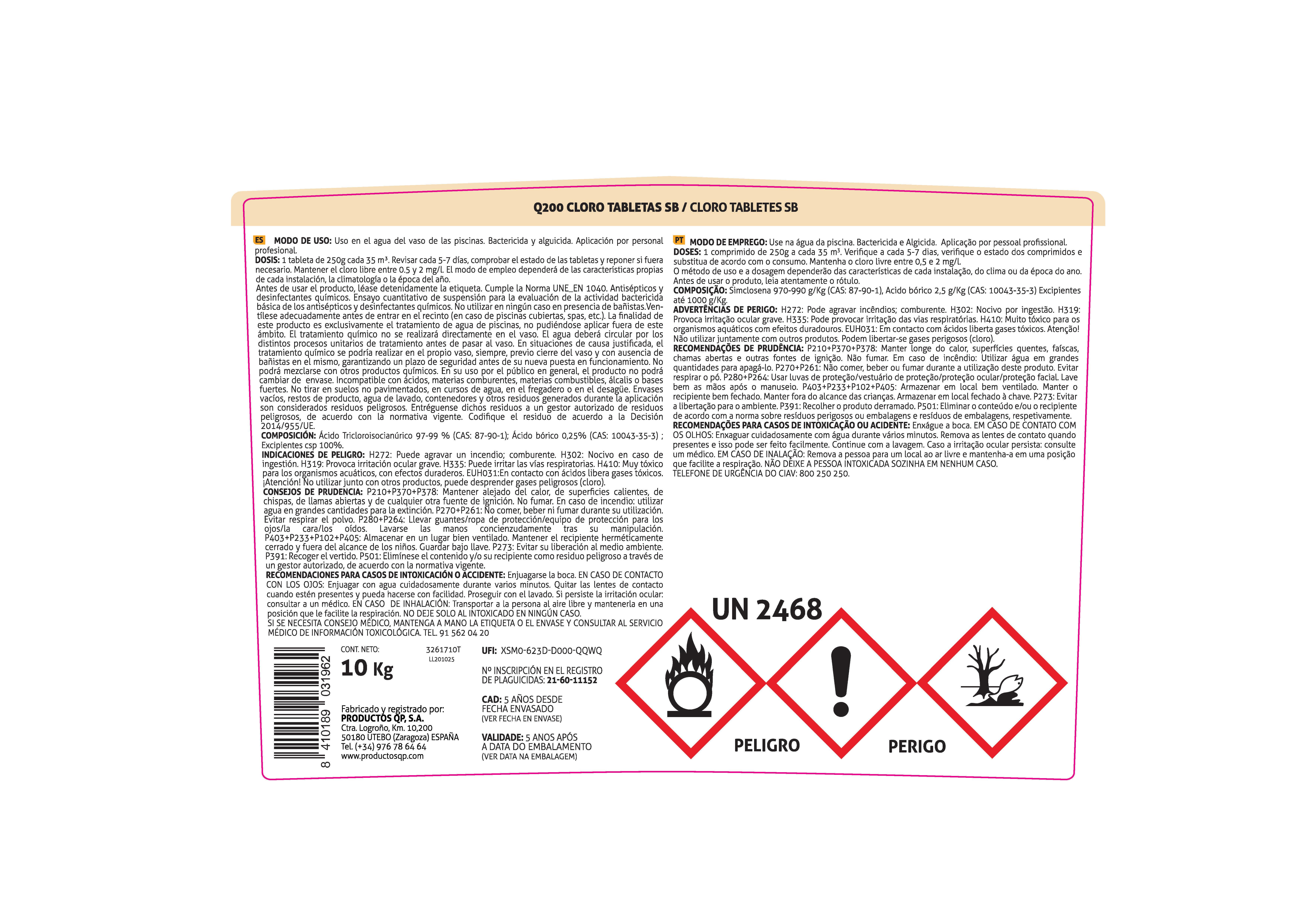TRICLORO PASTILLAS 90% 10KG - 3