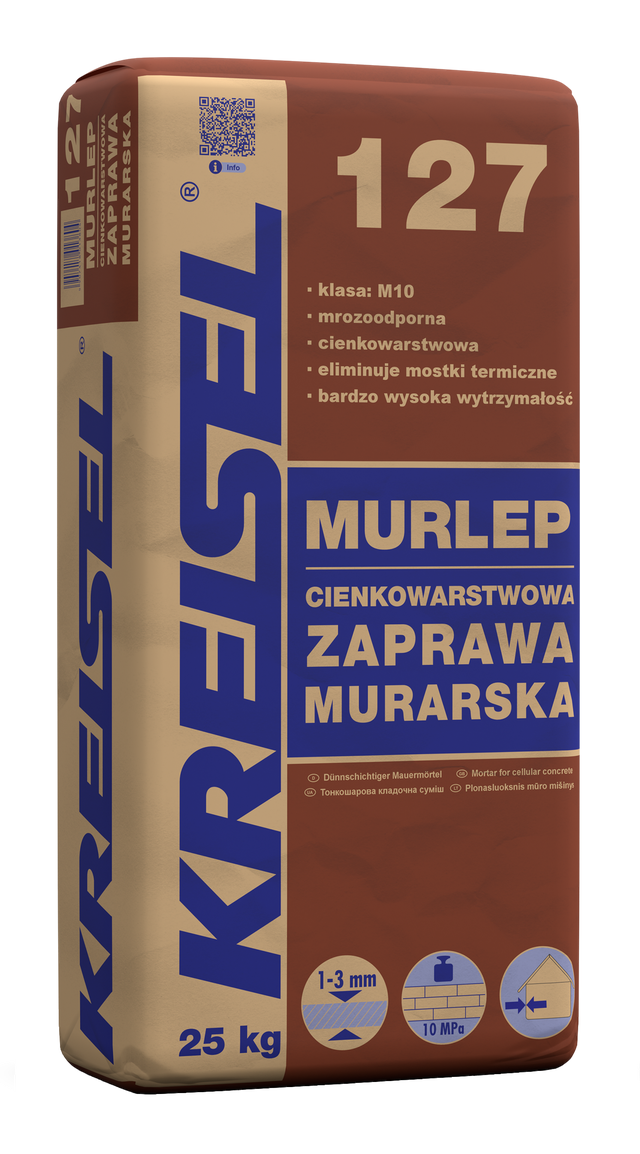 Zaprawa do gazobetonu Murlep M10 25 kg Kreisel