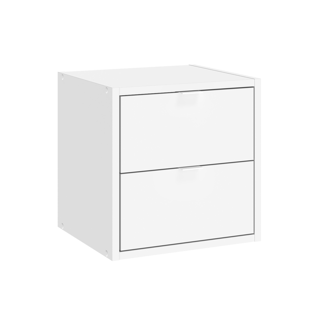 Conjunto de 2 gavetas para módulo Spaceo Kub 32,8x31,7x32,8 cm branco