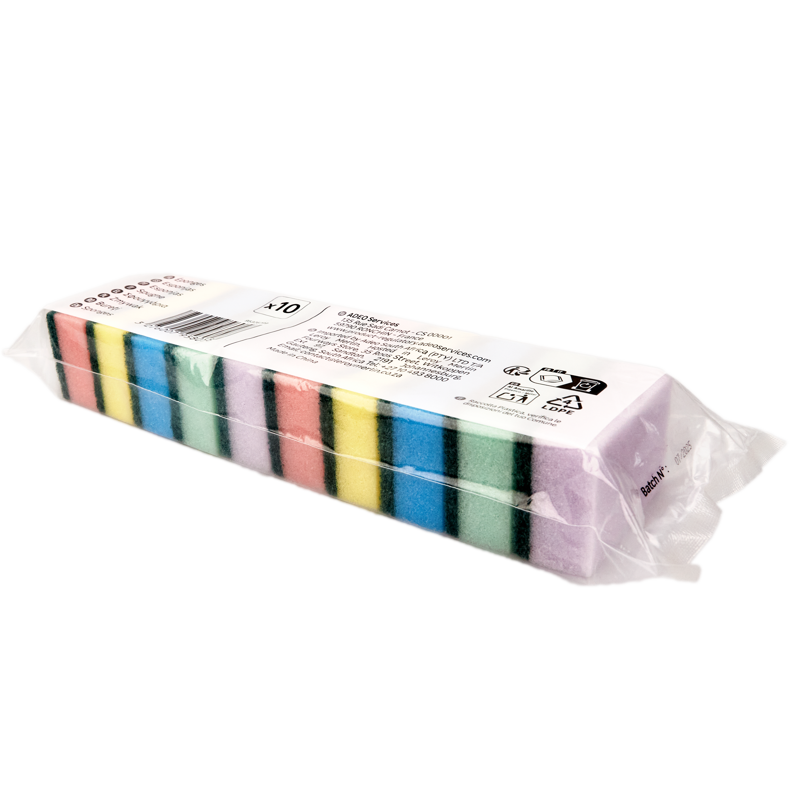 Pack de 10 esponjas salvauñas de colores - 2