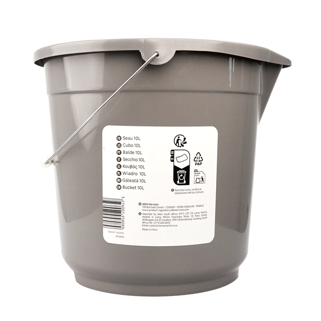 Balde de plástico 10L