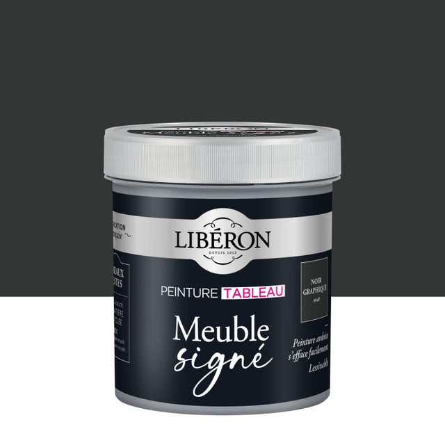 Peinture pour meuble Effet tableau LIBÉRON noir graphite  0.5L