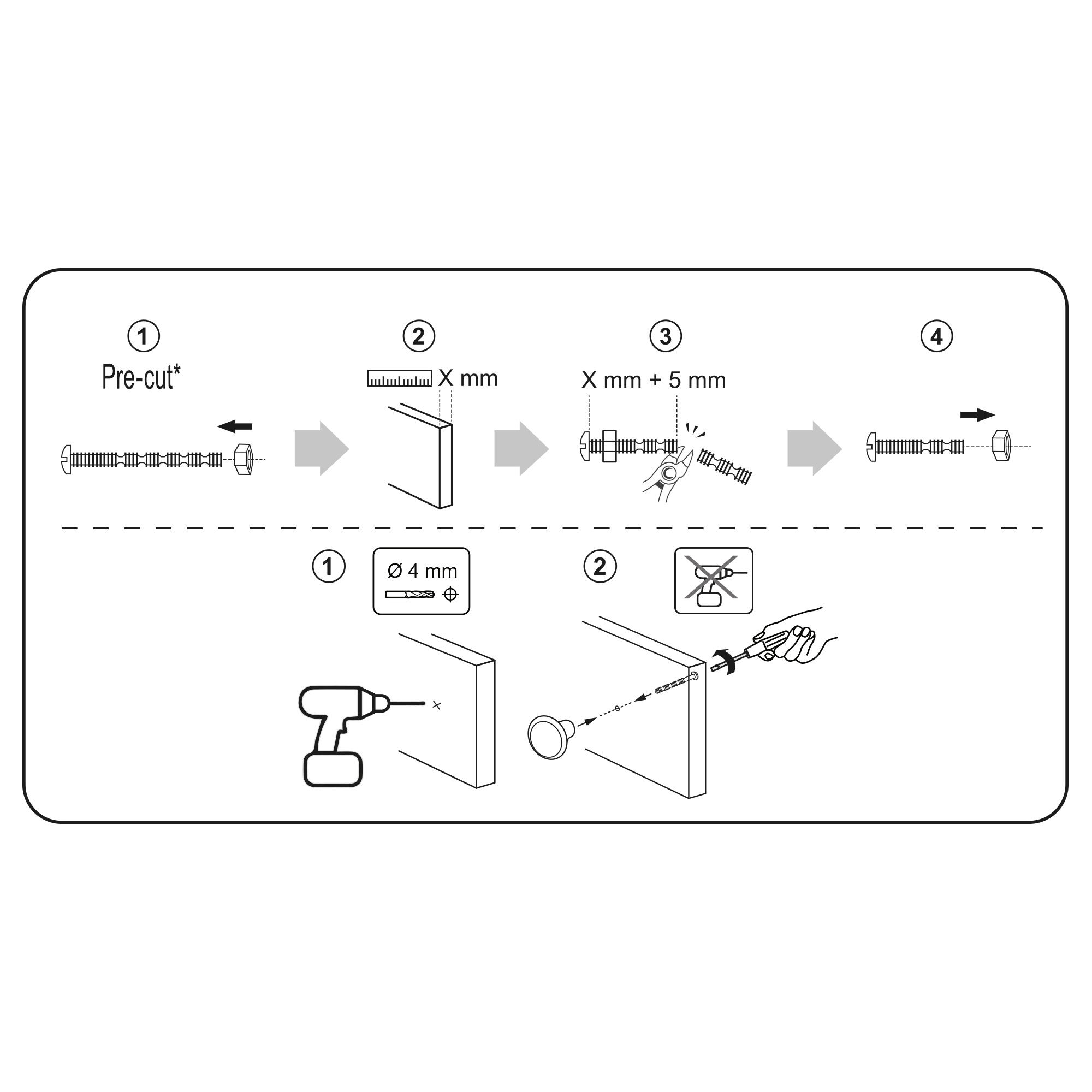 2 Puxadores para móvel Nesu cónico faia natural mate 40mm - 5