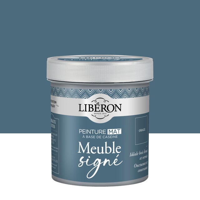 Peinture pour meuble Et objet caséine, meuble signé LIBÉRON orage mat 0.5L