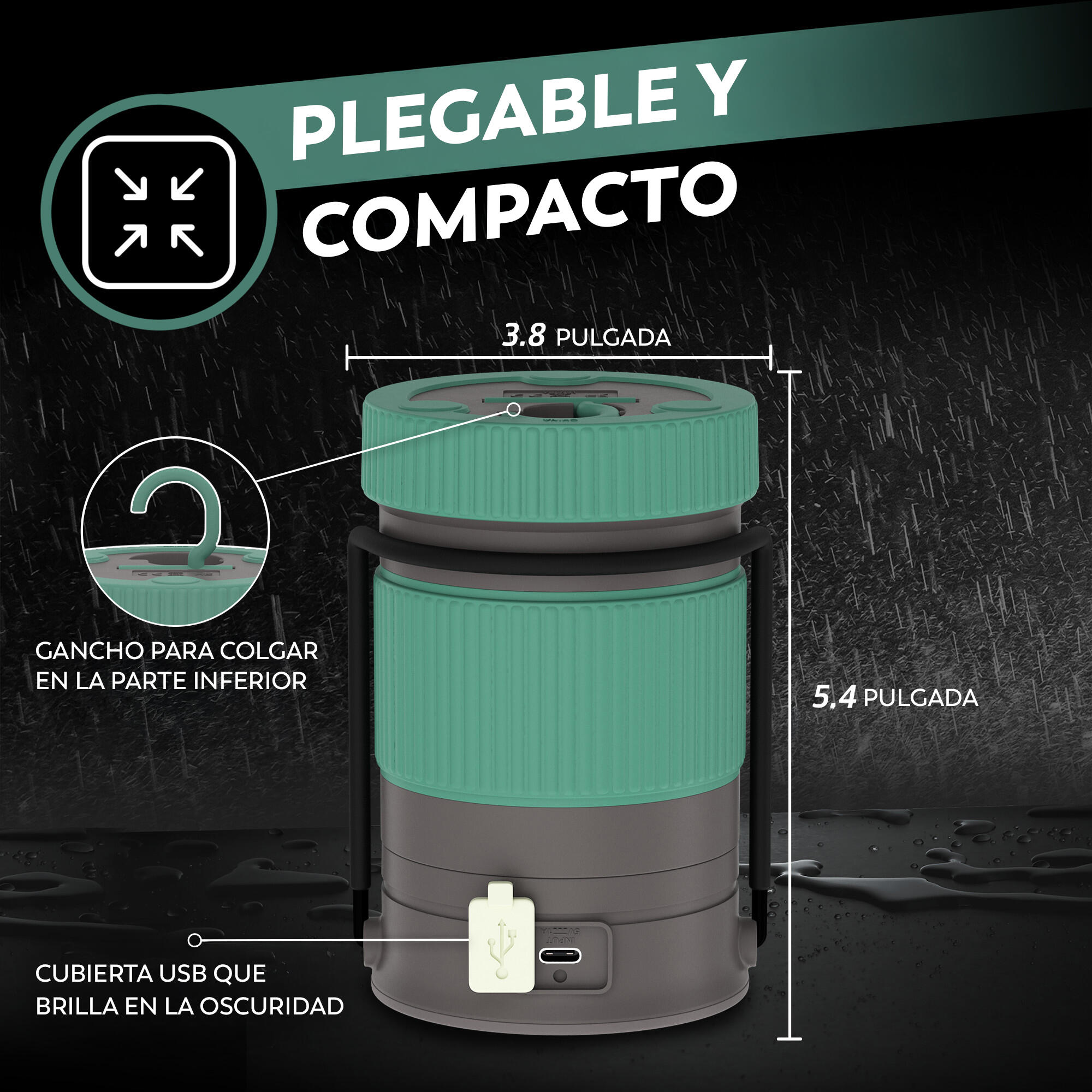 Linterna LED ENERGIZER camping híbrida-solar 500 lúmenes - 11