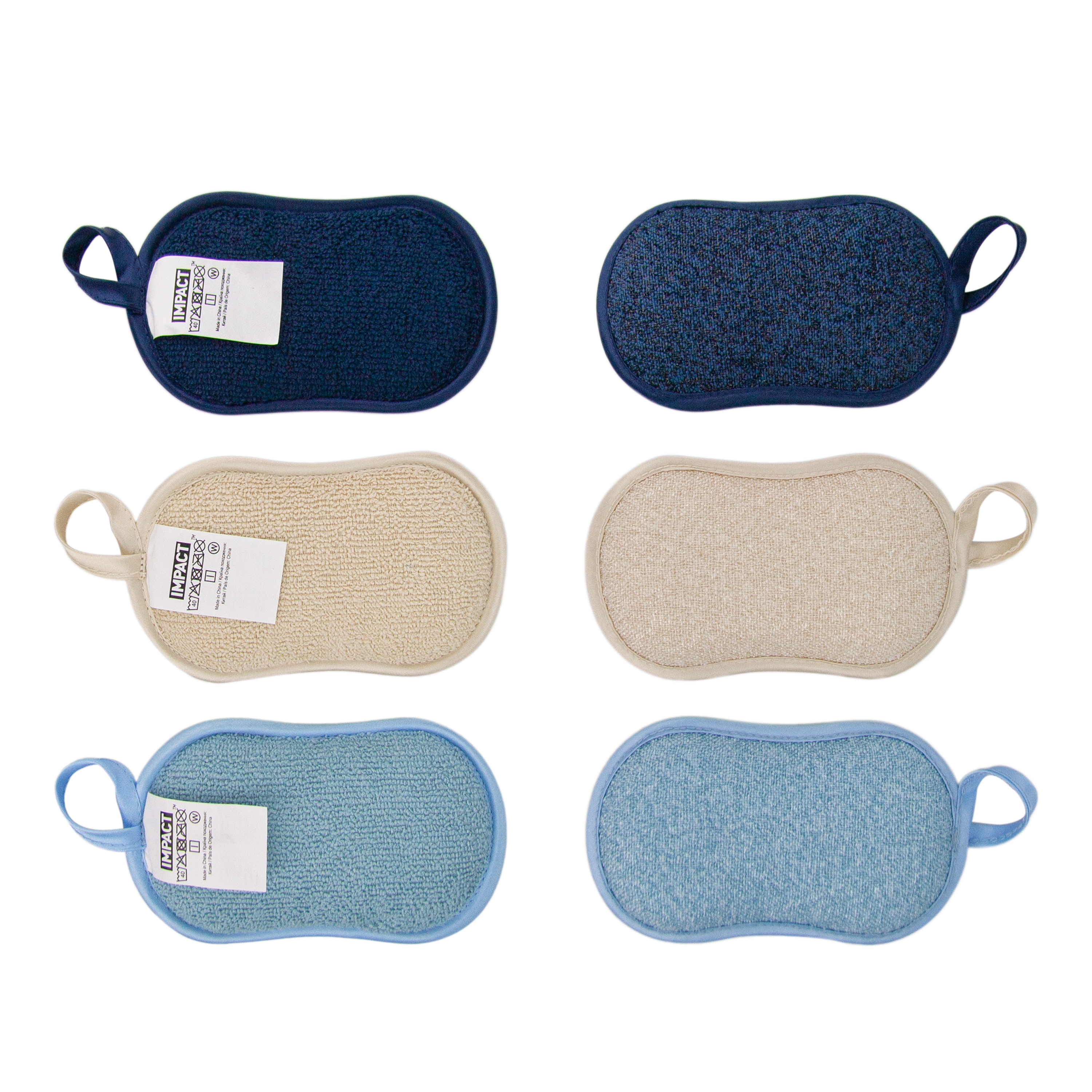 Lot de 3 Éponges XL lavable microfibre IMPACT réutilisable - 2
