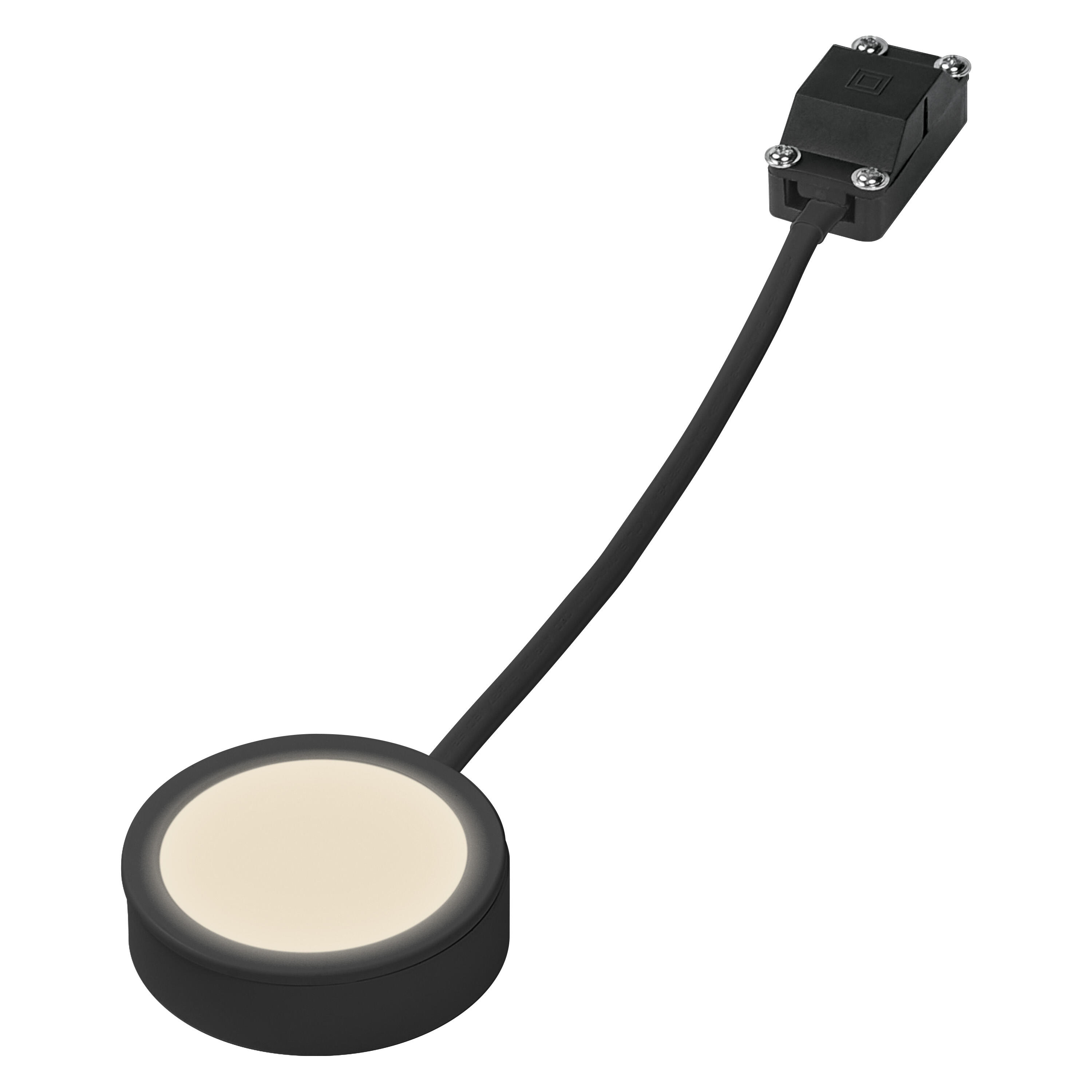 REGLETA LED CIRCULAR EMPOTRAR Y SUPERFICIE 3W NEGRO - 2