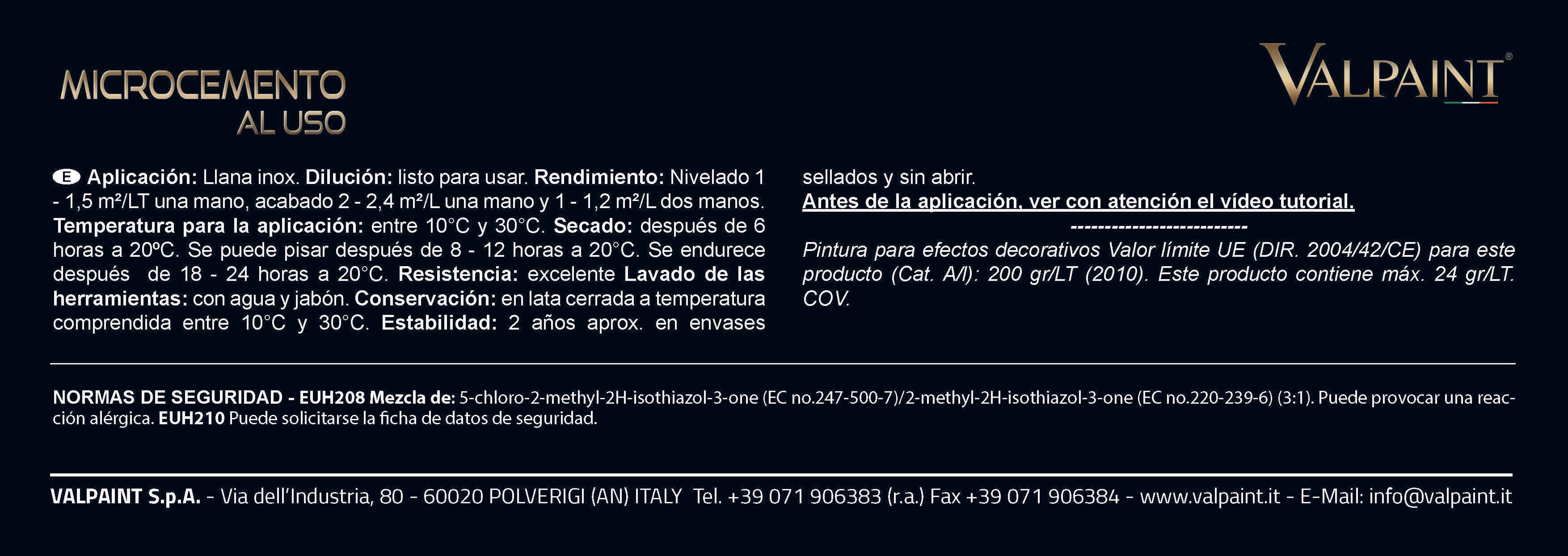 MICROCEMENTO METEORE 14 4L - 2