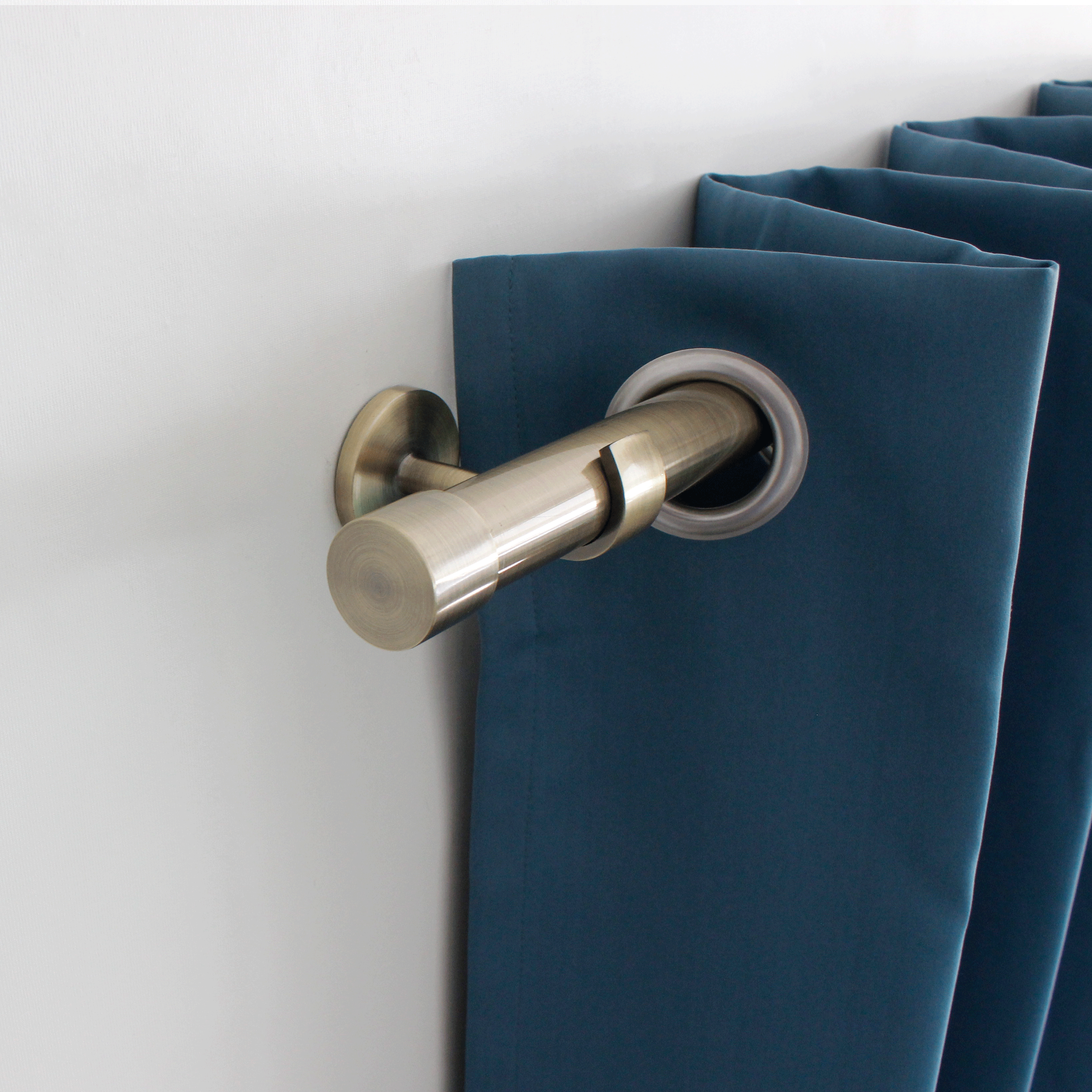 1 Soporte pared para barra diámetro 28 mm Neoclassic INSPIRE Aluminio Bronce cepillado 6.8 cm - 3