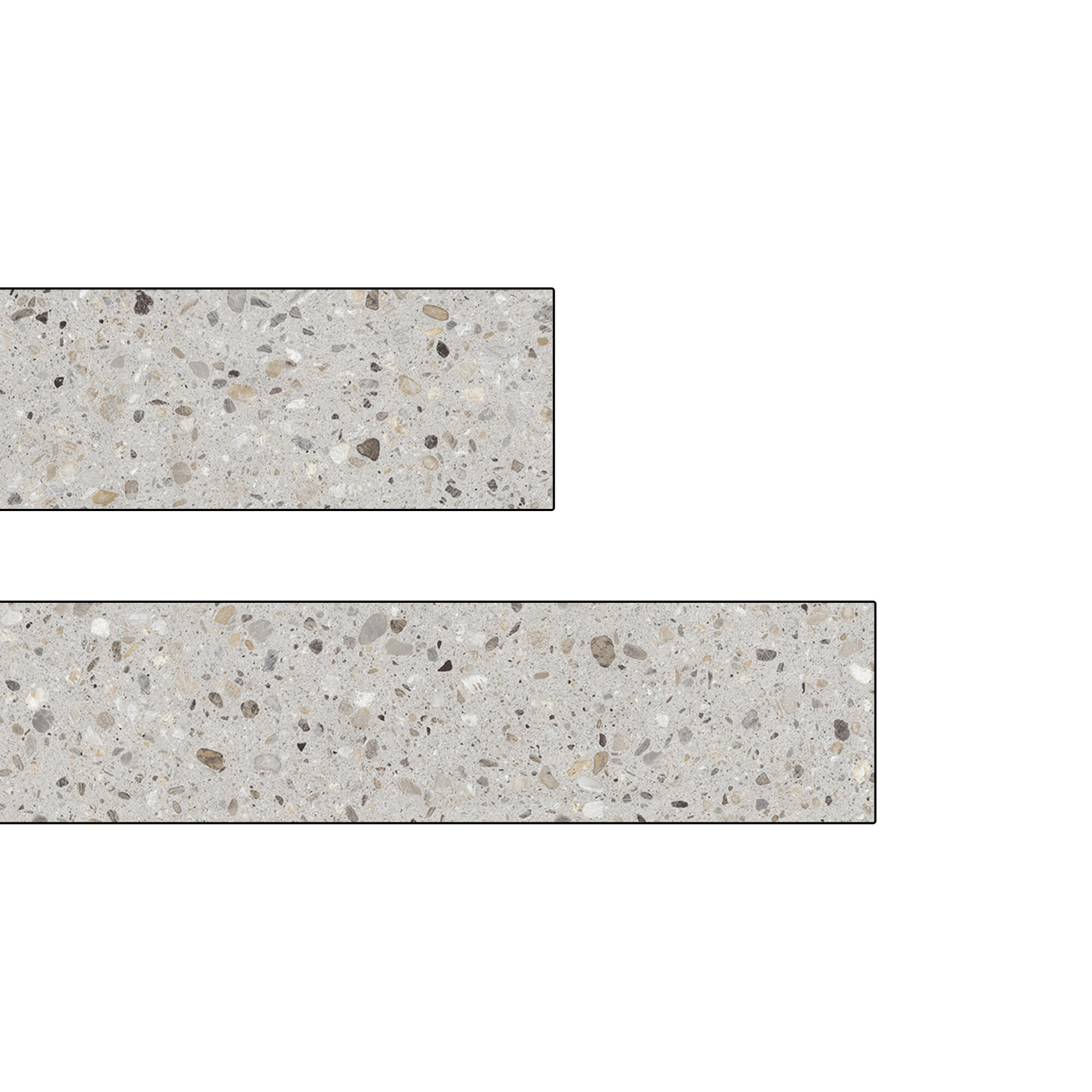 Capat laminat blat, Decor Terazzo Gri Deschis, 2 bucati 2buc