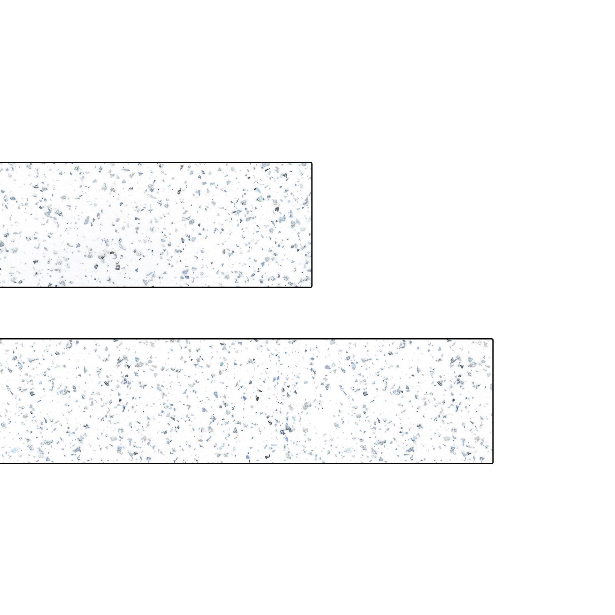 Capat laminat blat, Decor Star Alb, 2 bucati 2buc