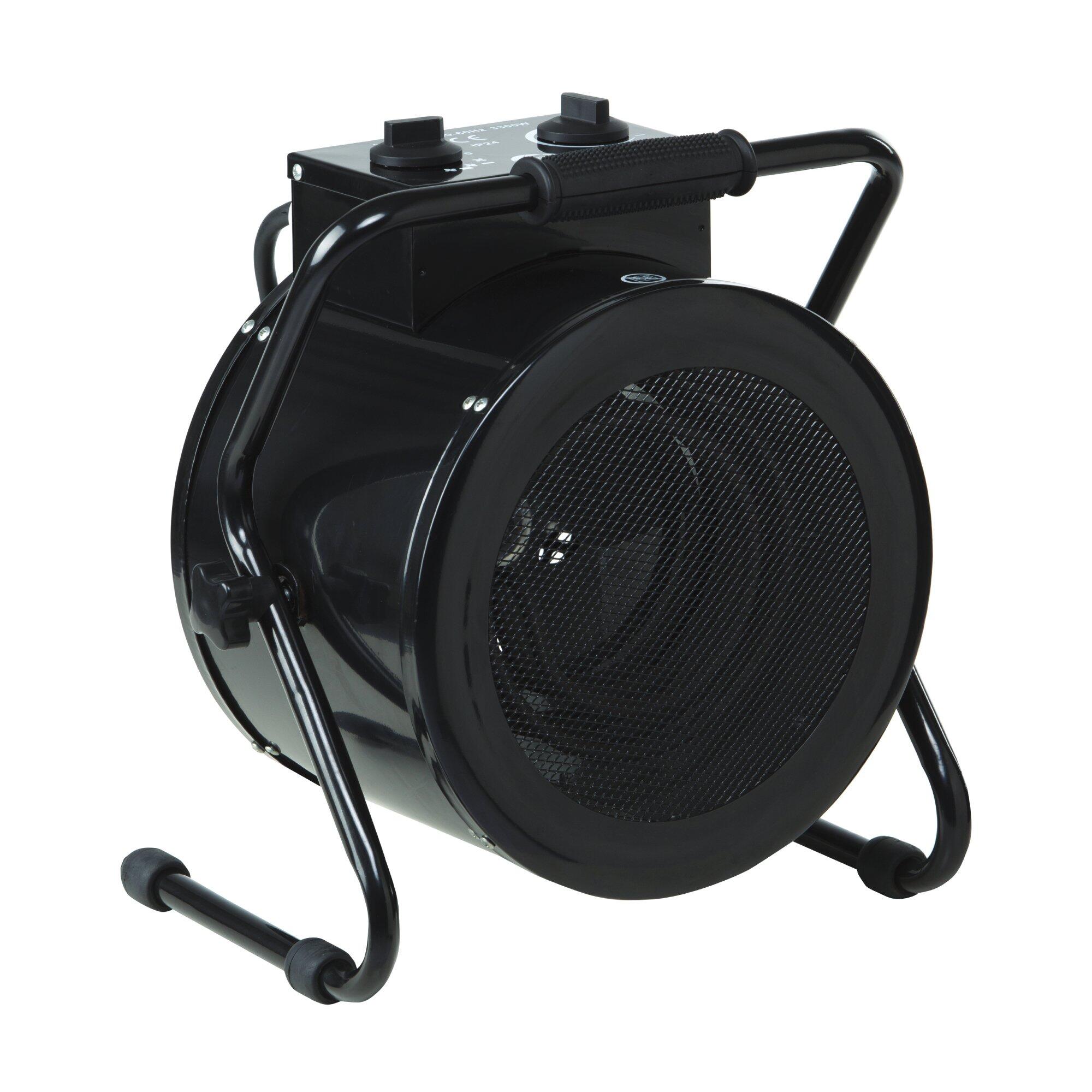 Aeroterma industriala Equation Wild 3, 3300 W, neagra