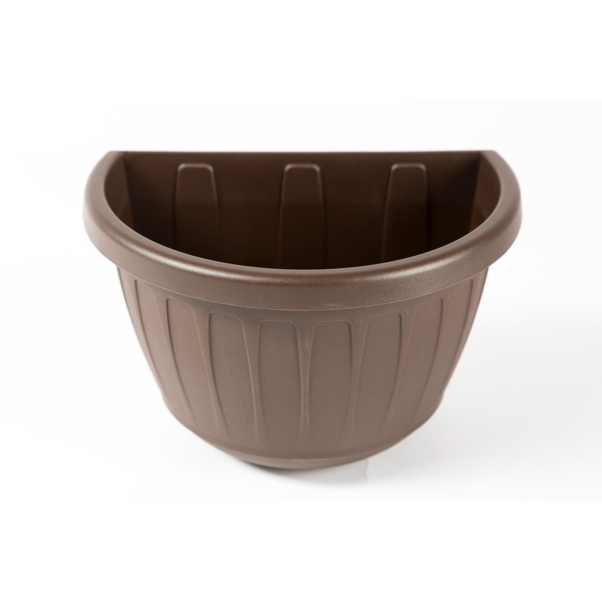 Ghiveci flori Ella, pentru perete, plastic, Ø 26 cm, maro