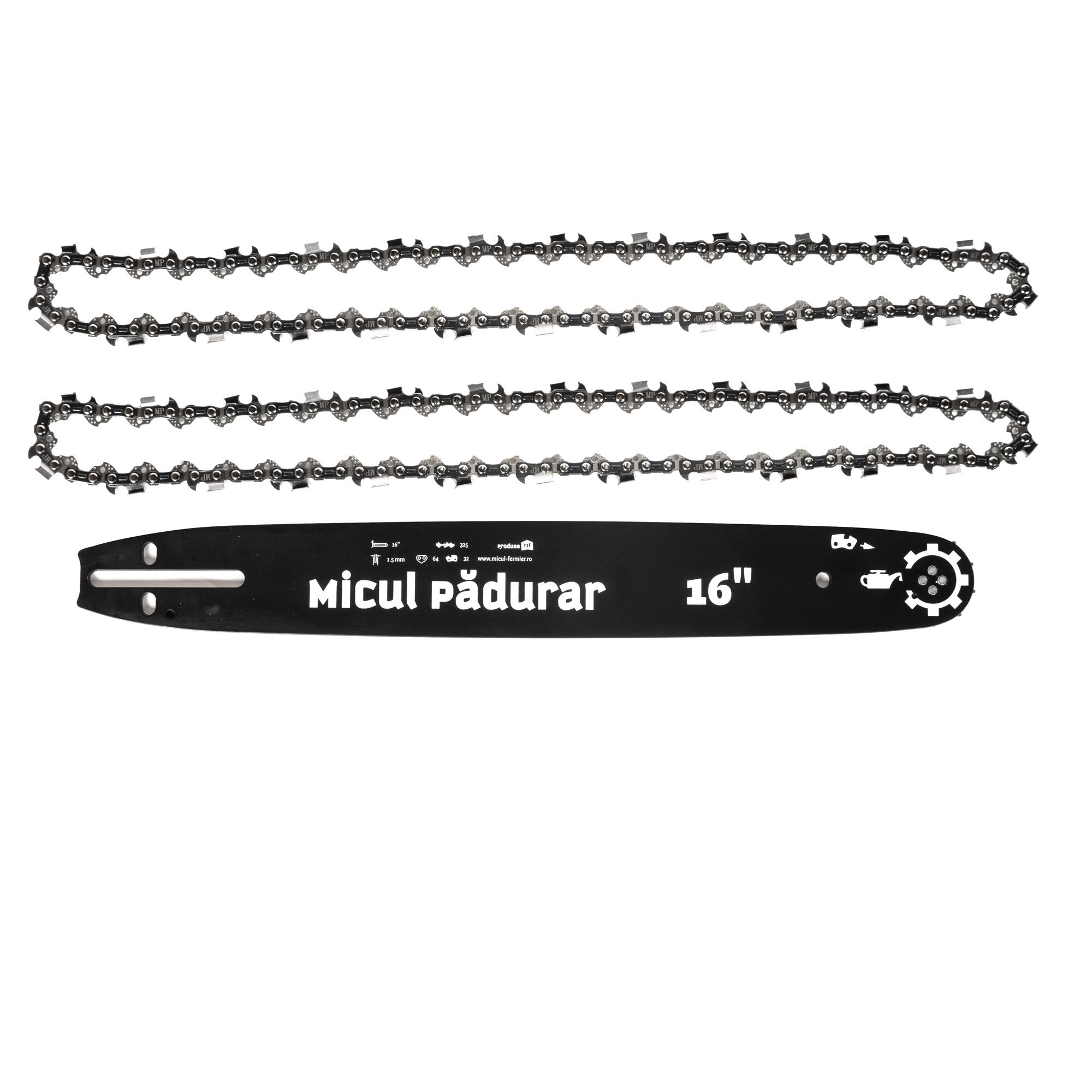 Set lama +2 lanturi Micul Fermier, 0.325, 1.5mm, 40cm, 32D | Leroy